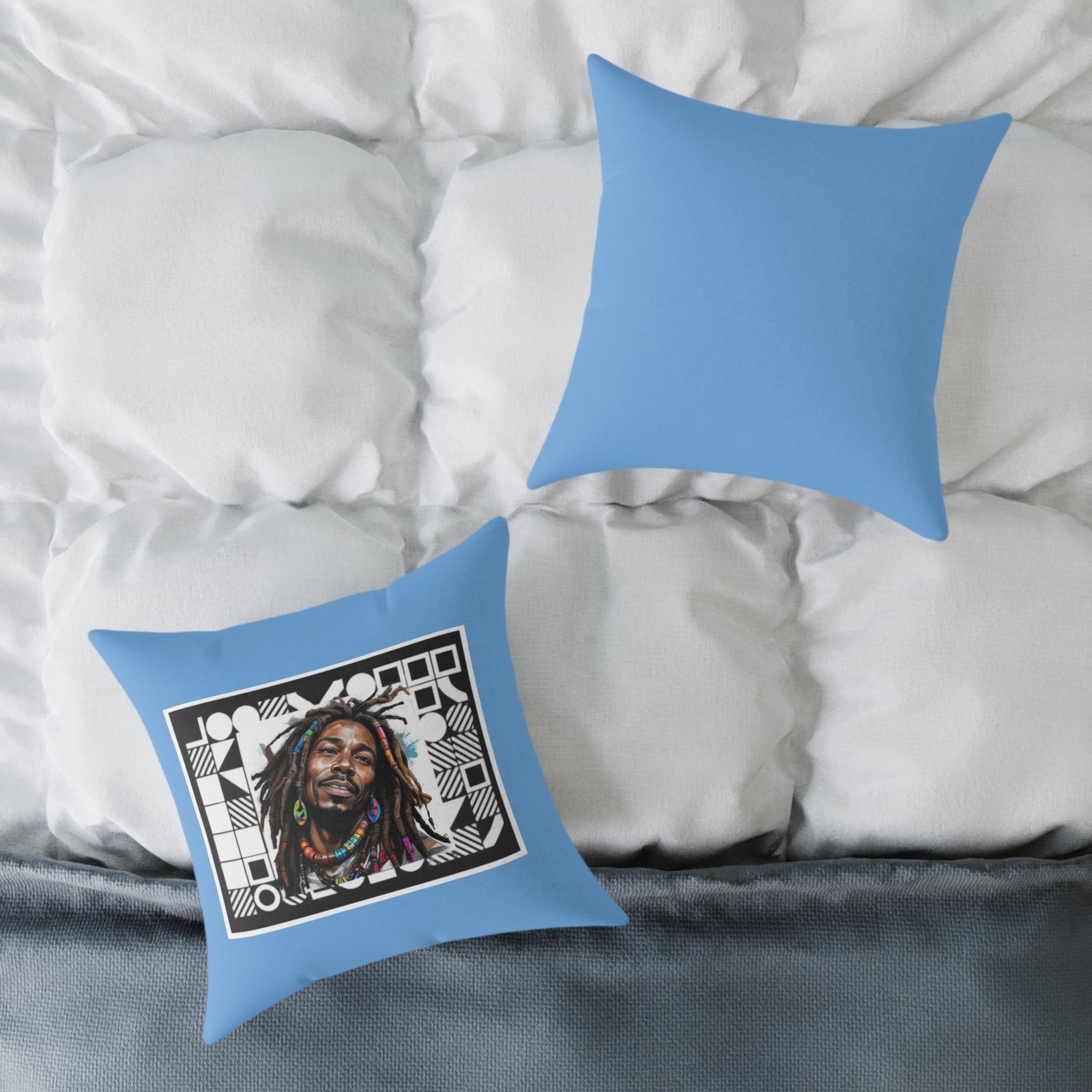 Rastafarian Square Poly Canvas Pillow - Image 8