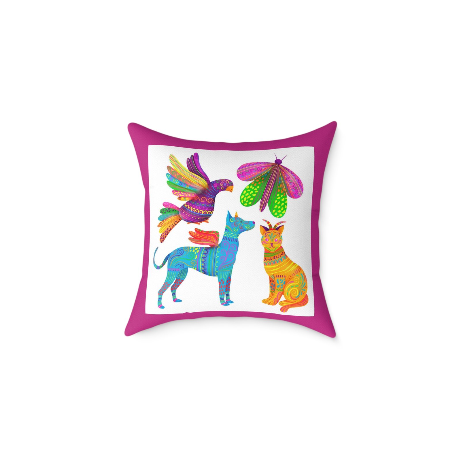 Mexico Square Poly Canvas Pillow - Image 5