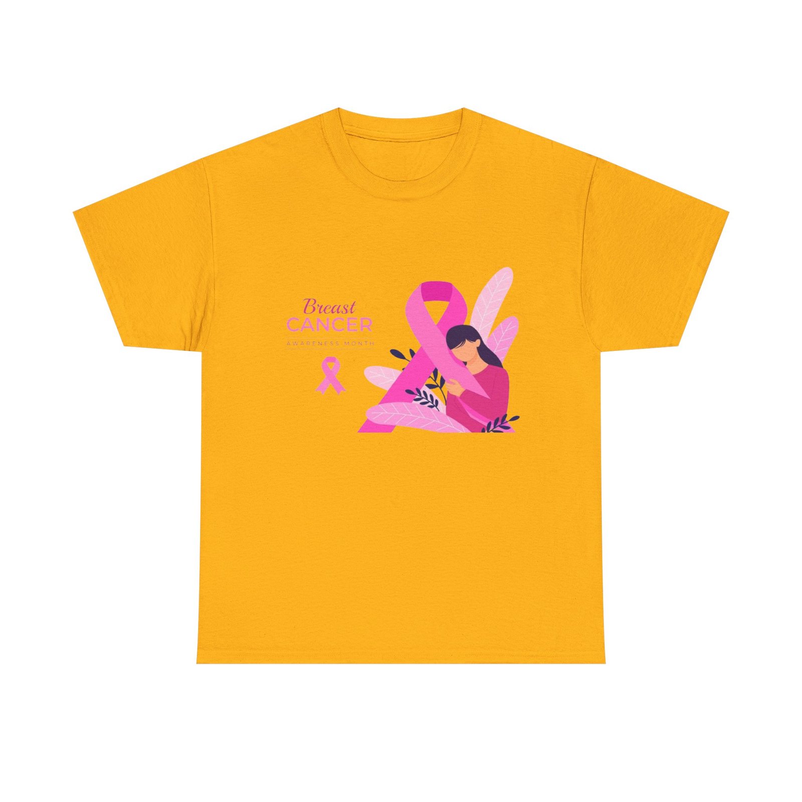 Breast Cancer Awareness Unisex Heavy Cotton Tee - Image 21