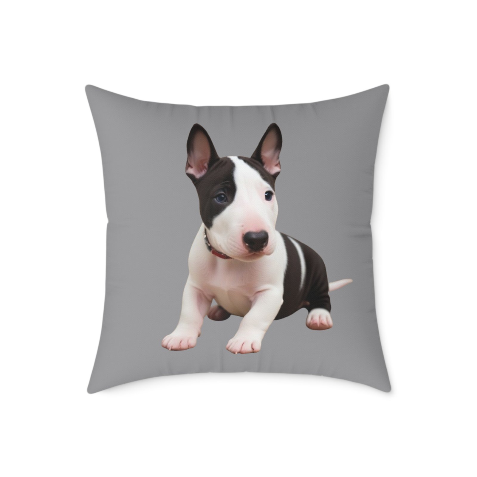 English Bull Terrier Square Poly Canvas Pillow - Image 13