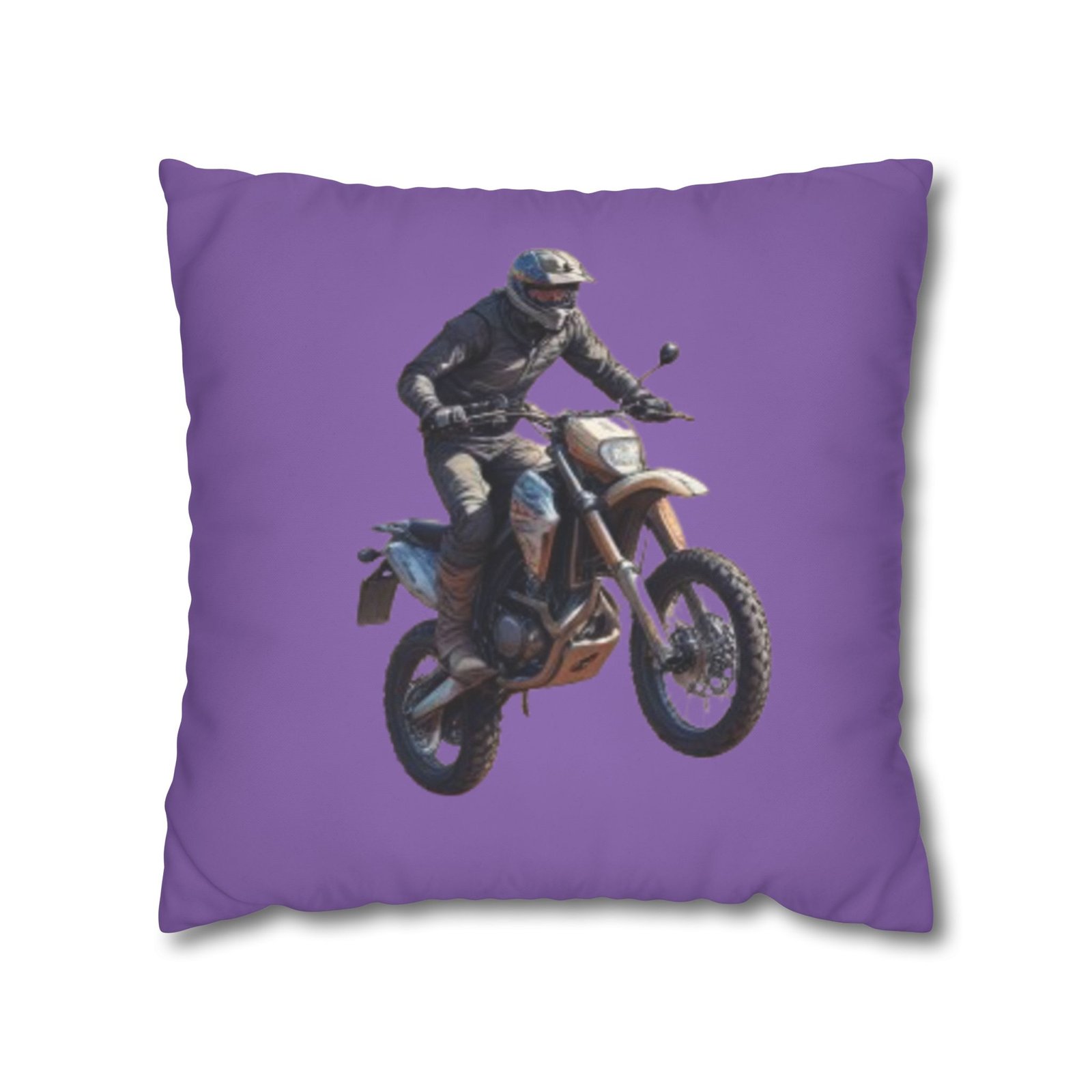 Scrambling Bikes Square Poly Canvas Pillowcase - Image 9