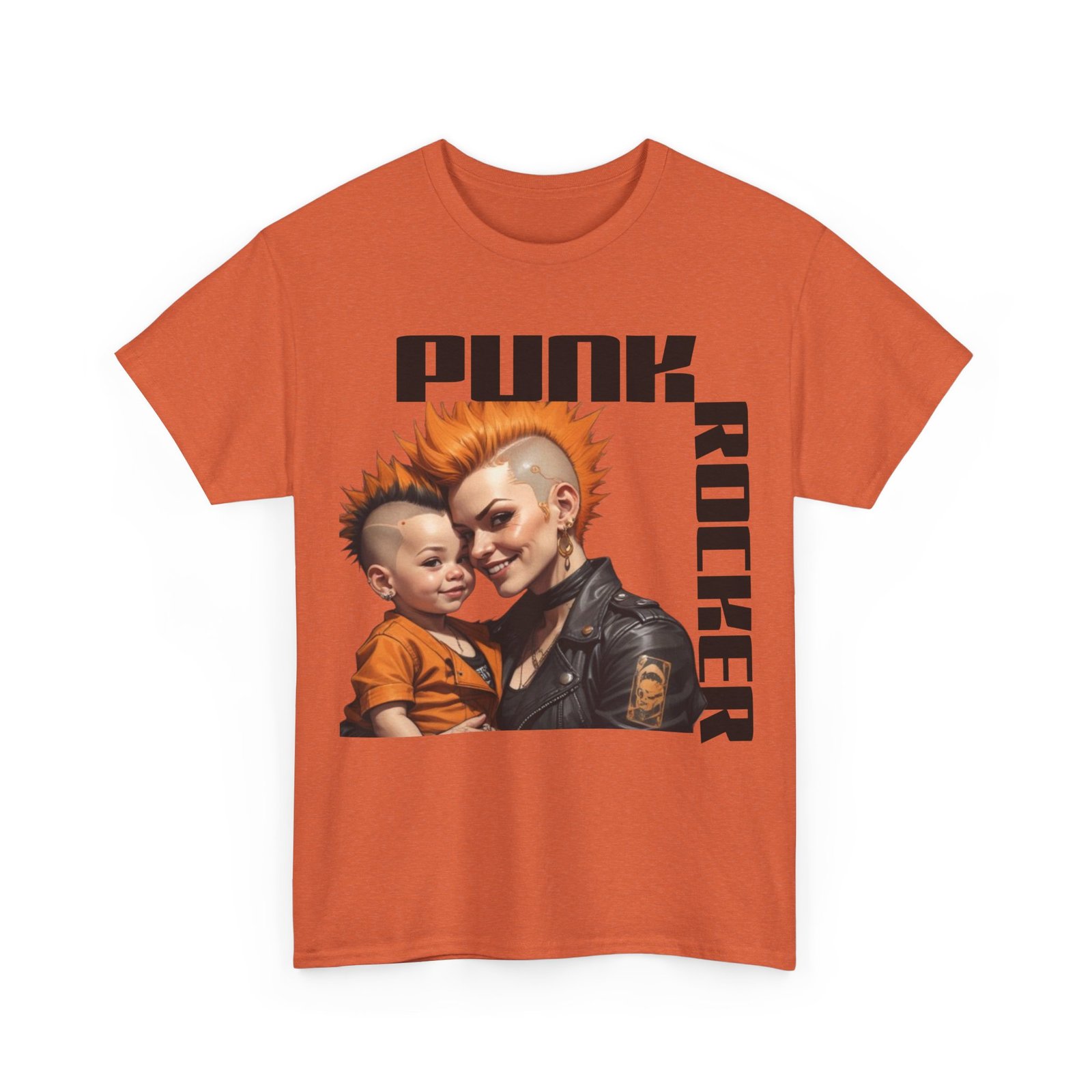 Punk Mother Daughter Father Son Grandparents Grandkids Matching Unisex Heavy Cotton Tee - Image 31