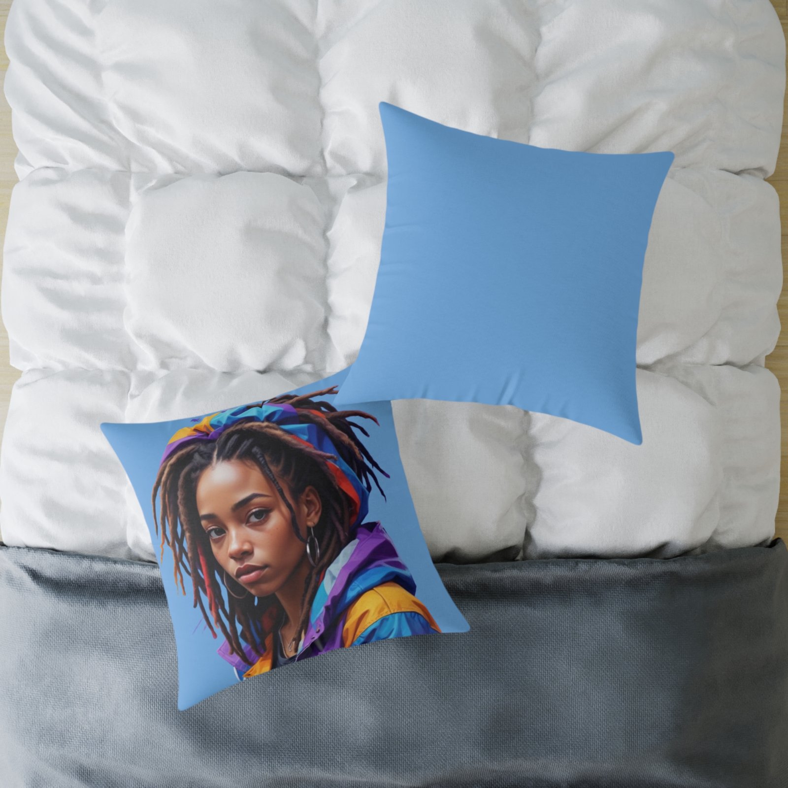 Zara Square Poly Canvas Pillow - Image 16