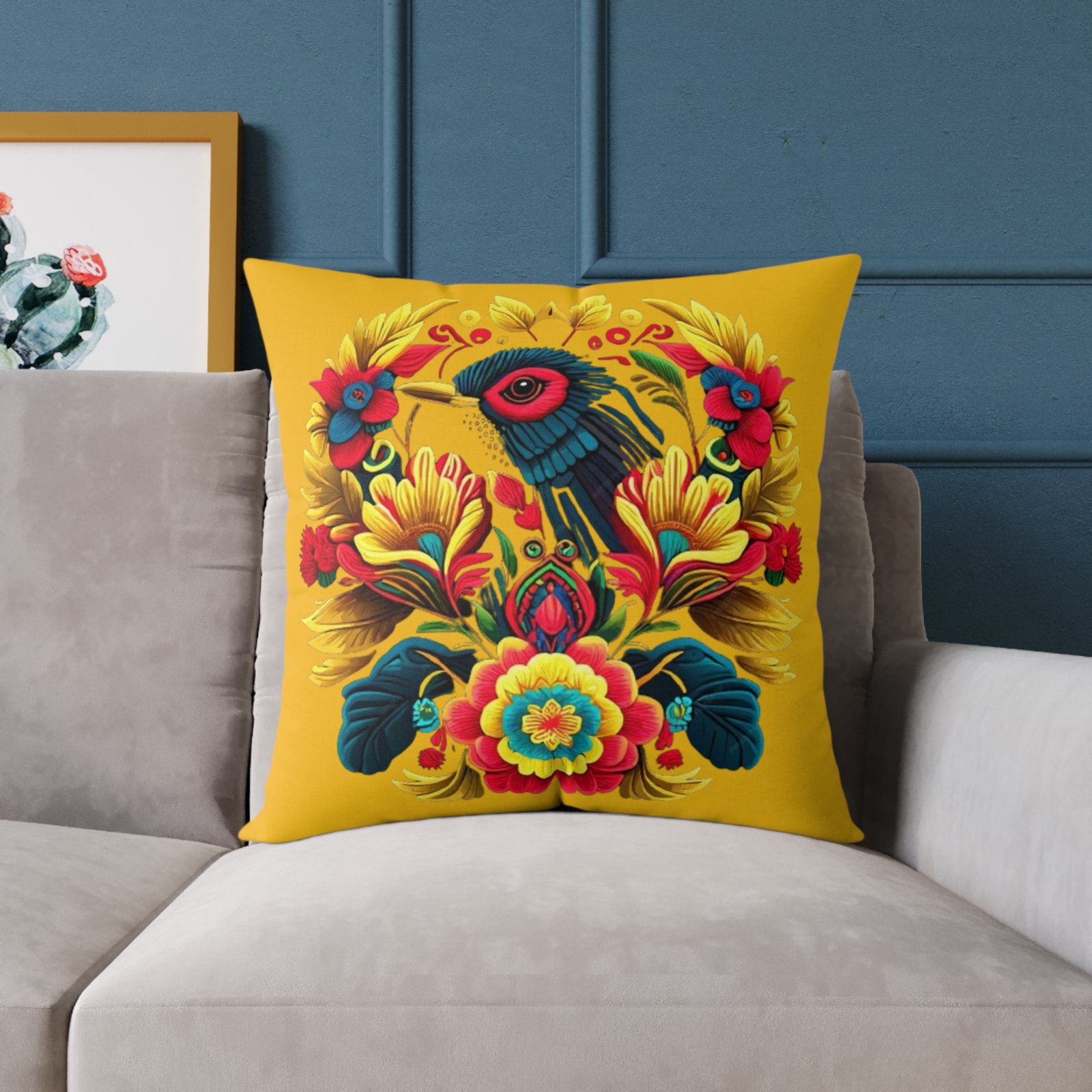 Mexico Square Poly Canvas Pillow - Image 15