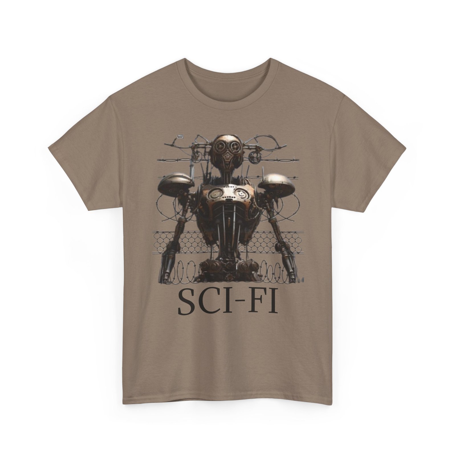 Sci-Fi Robot Futuristic Tee, Unisex Cotton T-Shirt, Geeky Clothing, Perfect Gift for Sci-Fi Lovers, Casual Wear, Unique Graphic Tee - Image 31
