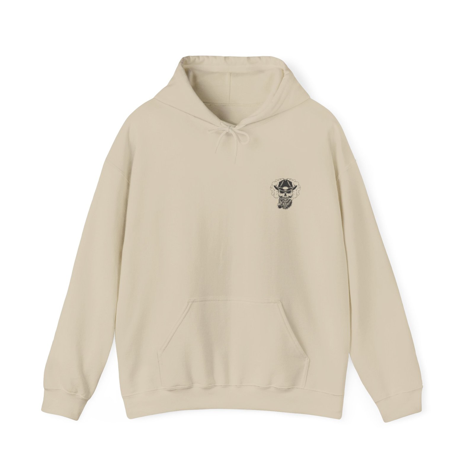 Gangster Skull Tattoo Hooded Sweatshirt. Unisex Heavy Blend™ Hooded Sweatshirt - Image 13