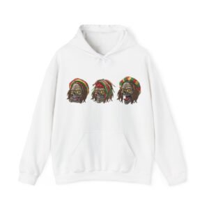 Rasta Reggae Jamaica Skull Hoodie Unisex Heavy Blend™ Hooded Sweatshirt 08