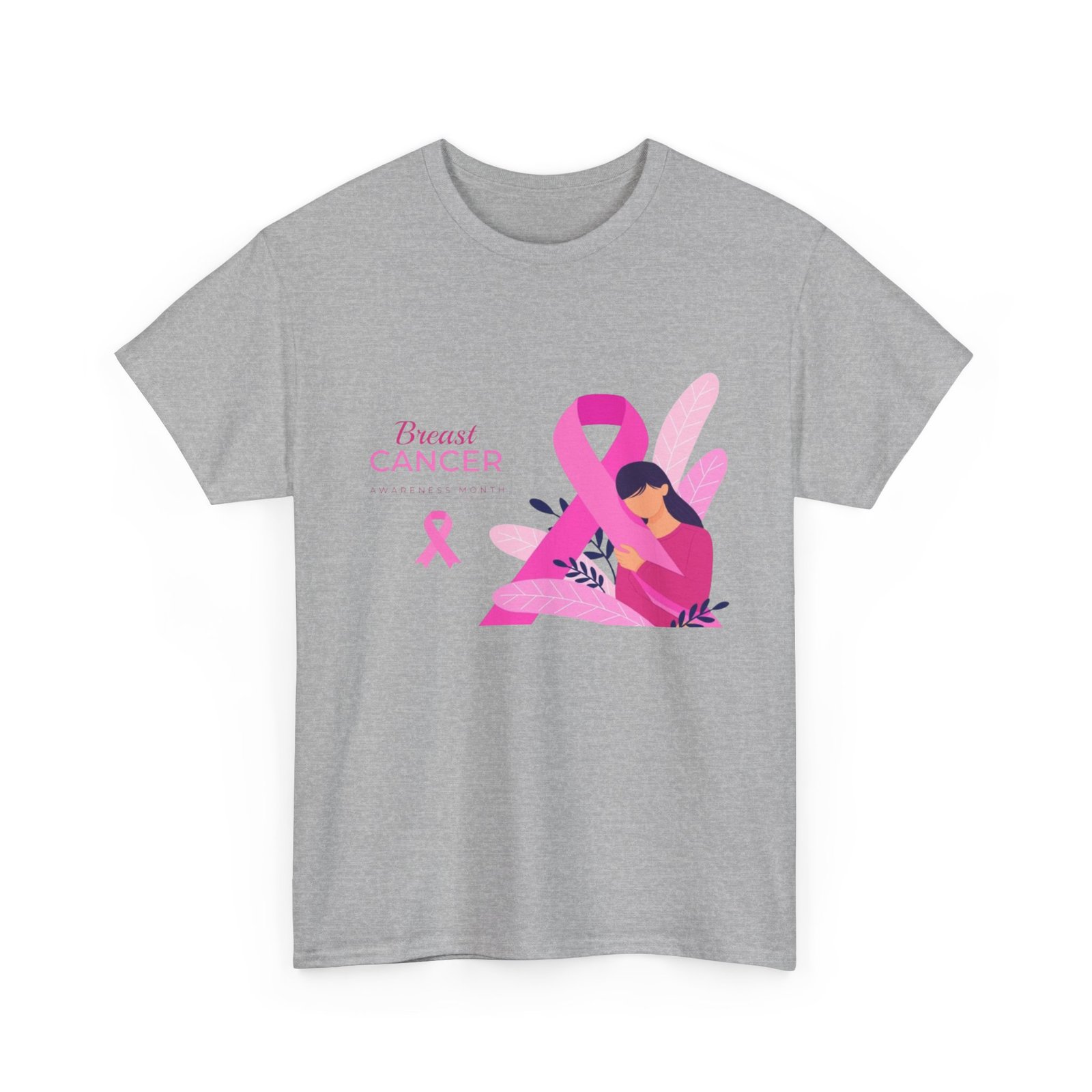 Breast Cancer Awareness Unisex Heavy Cotton Tee - Image 19