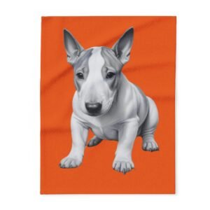 English Bull Terrier Puppy Arctic Fleece Blanket 62