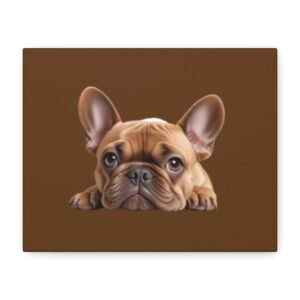 French Bull Dog Canvas Art - 1.25" Stretched Matte Print for Pet Lovers
