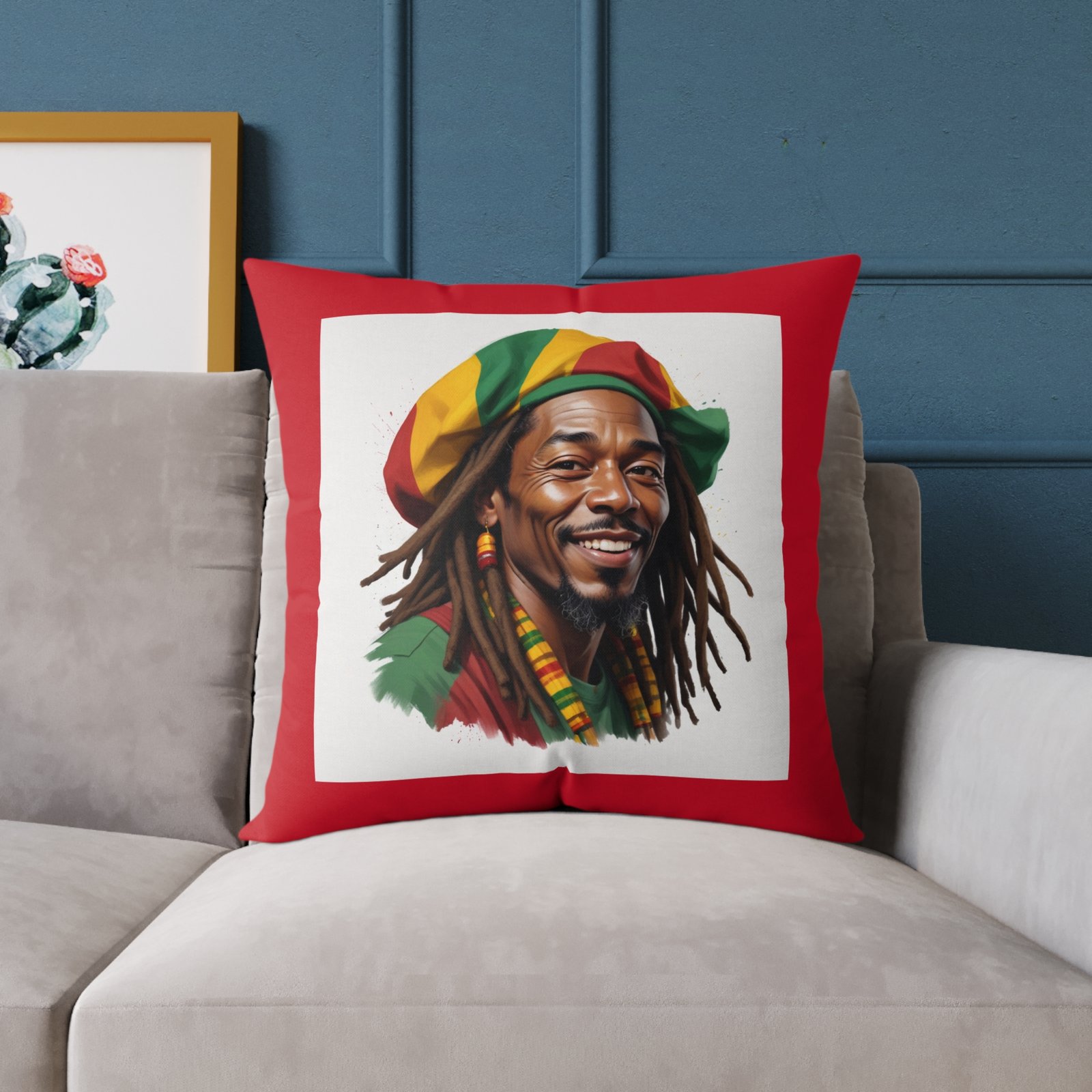 Simply Reggae Square Poly Canvas Pillow - Image 15
