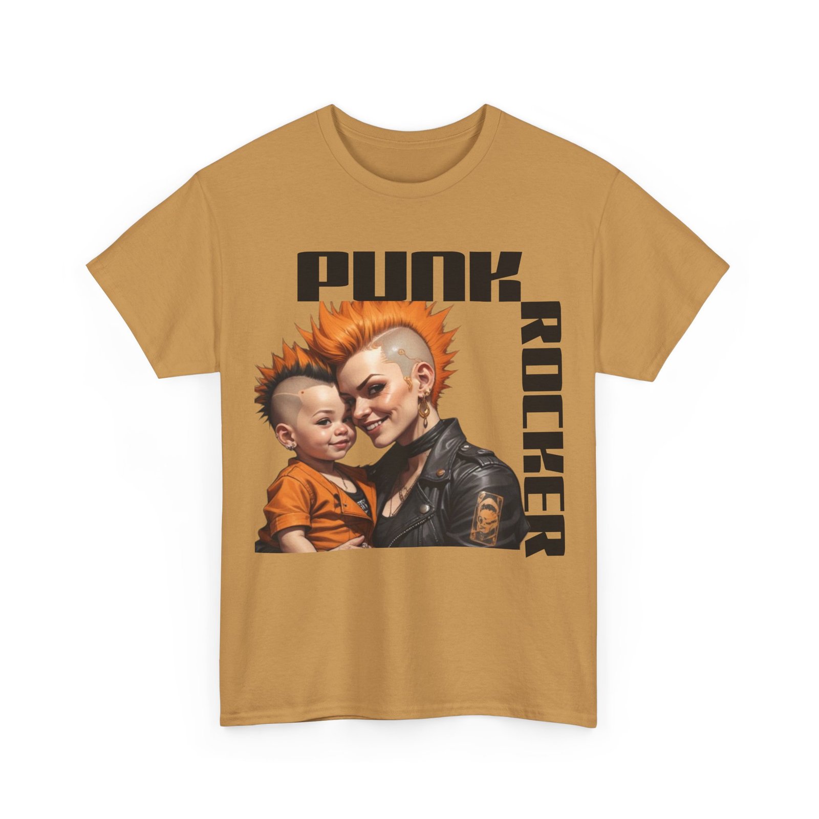 Punk Mother Daughter Father Son Grandparents Grandkids Matching Unisex Heavy Cotton Tee - Image 27