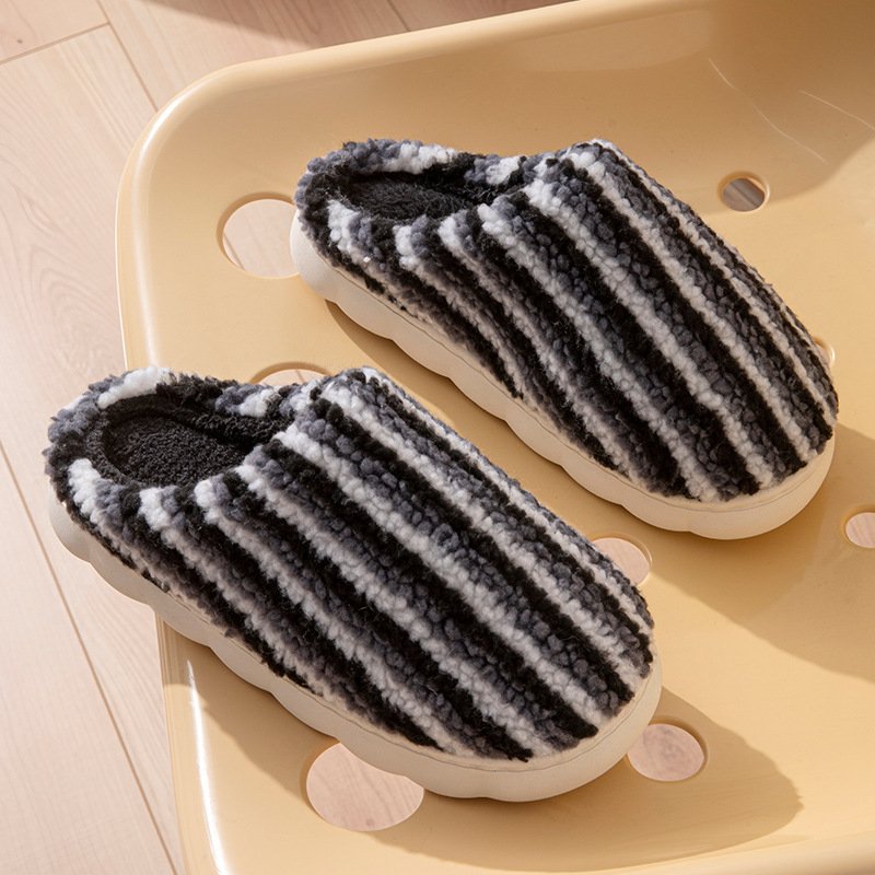 Cotton Slippers Non-slip Warm Platform Cotton Shoes - Image 5