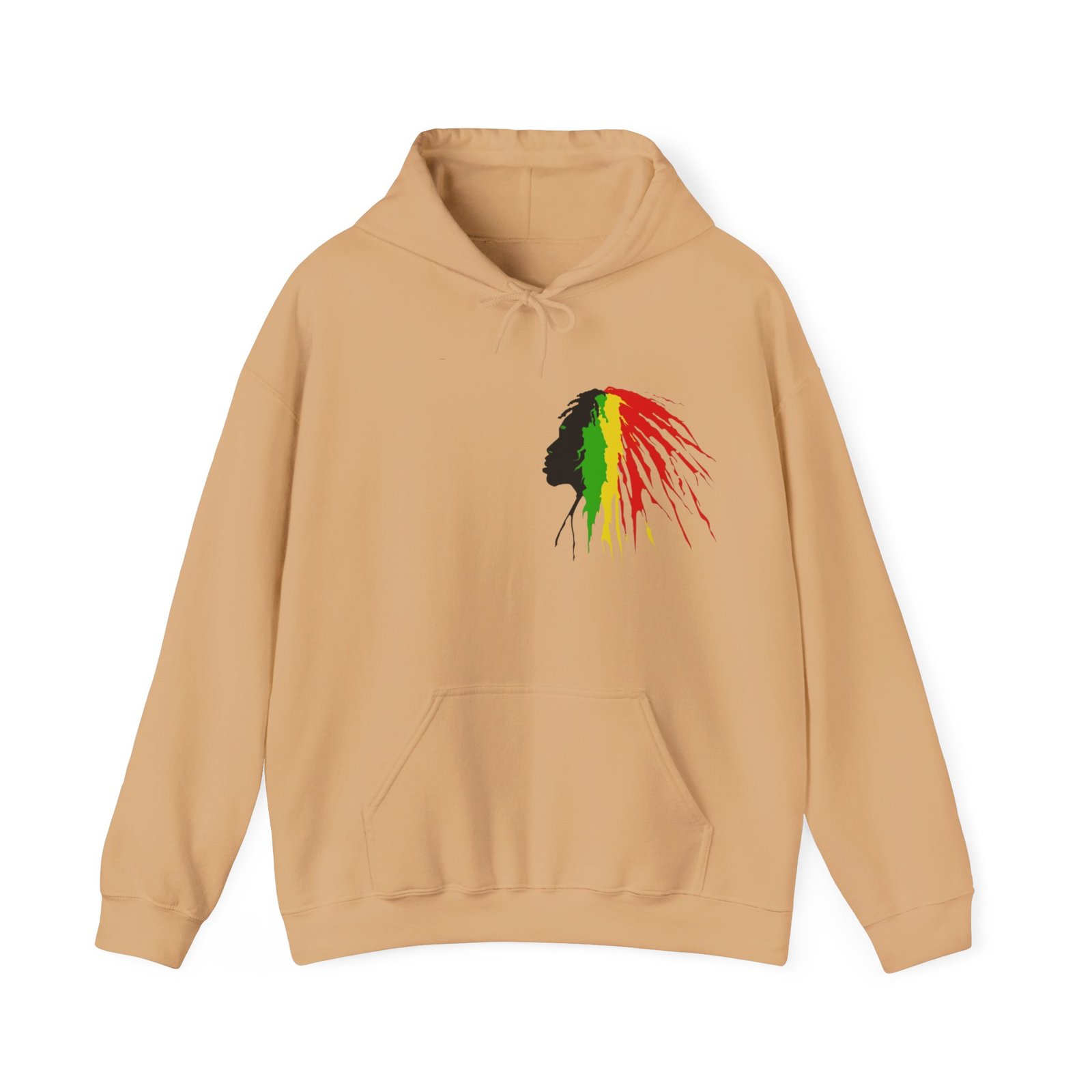 Quote Rasta Reggae Jamaica Hoodie Unisex Heavy Blend™ Hooded Sweatshirt 08 - Image 21