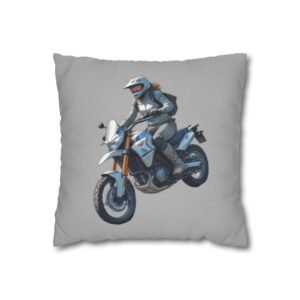 Scrambling Bikes Square Poly Canvas Pillowcase