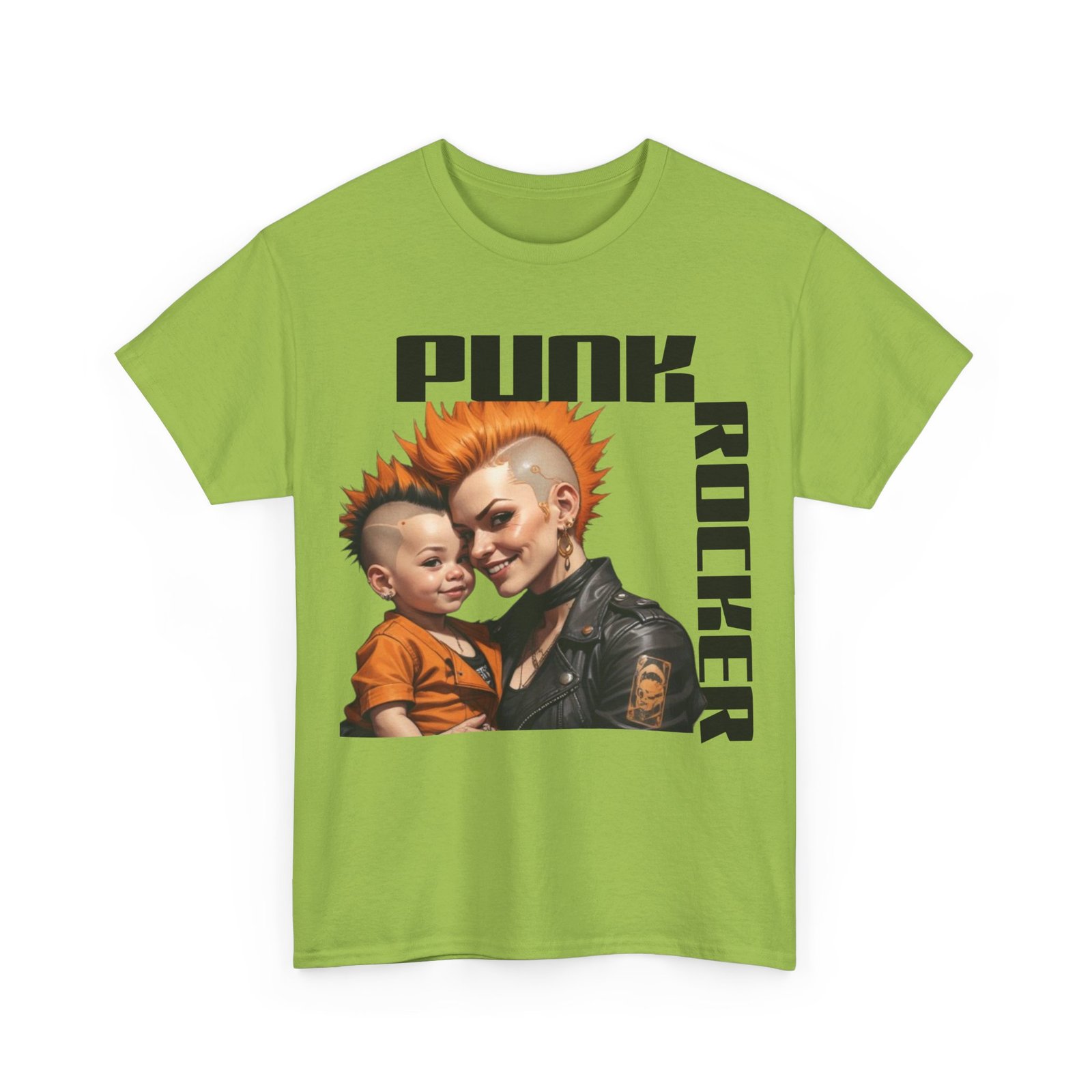 Punk Mother Daughter Father Son Grandparents Grandkids Matching Unisex Heavy Cotton Tee - Image 43