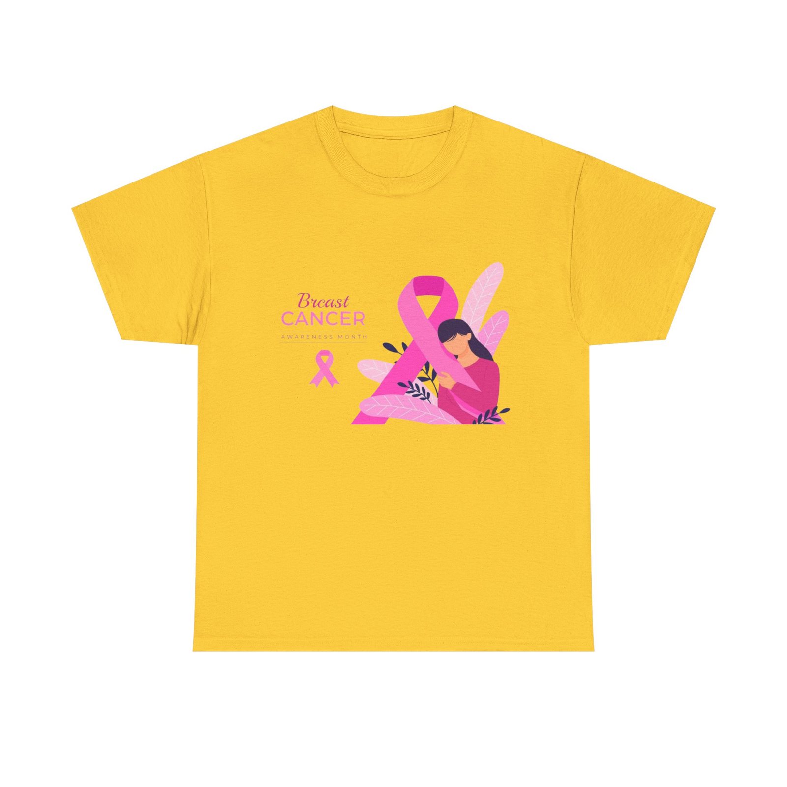 Breast Cancer Awareness Unisex Heavy Cotton Tee - Image 37