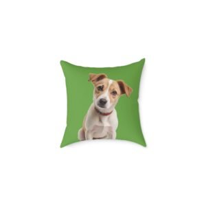 Jack Russell Square Poly Canvas Pillow
