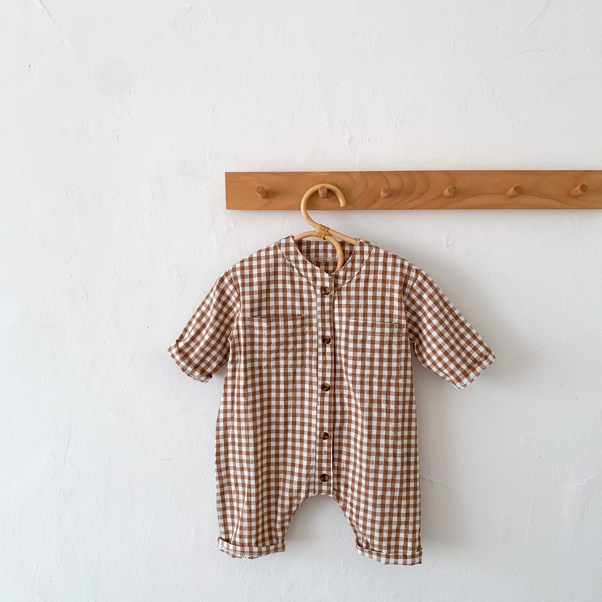 Baby Jumpsuit Spring Autumn Baby Boy Newborn Long Sleeve Baby Girl Clothes Toddler Plaid CardiganClothing - Image 3