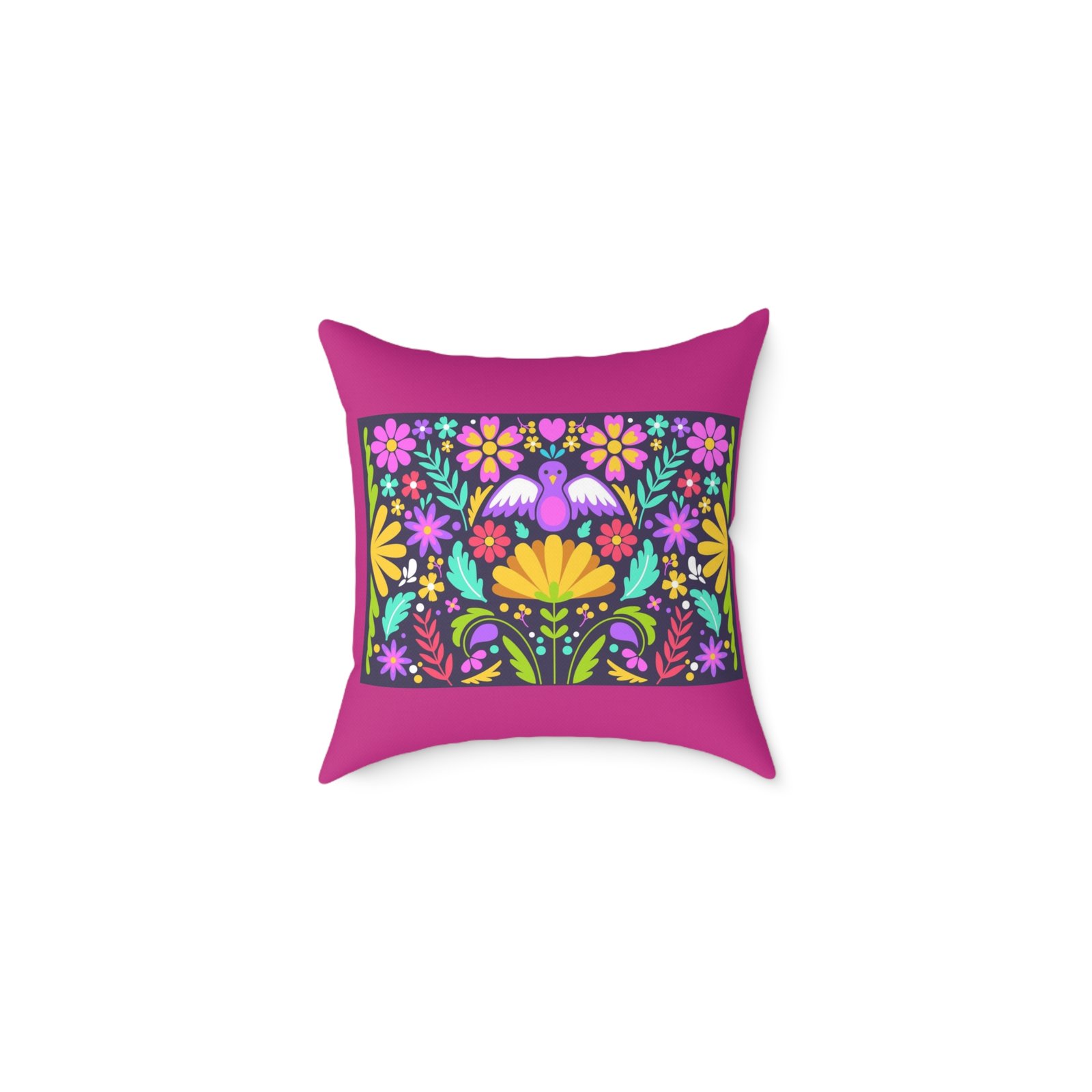 Mexico Square Poly Canvas Pillow