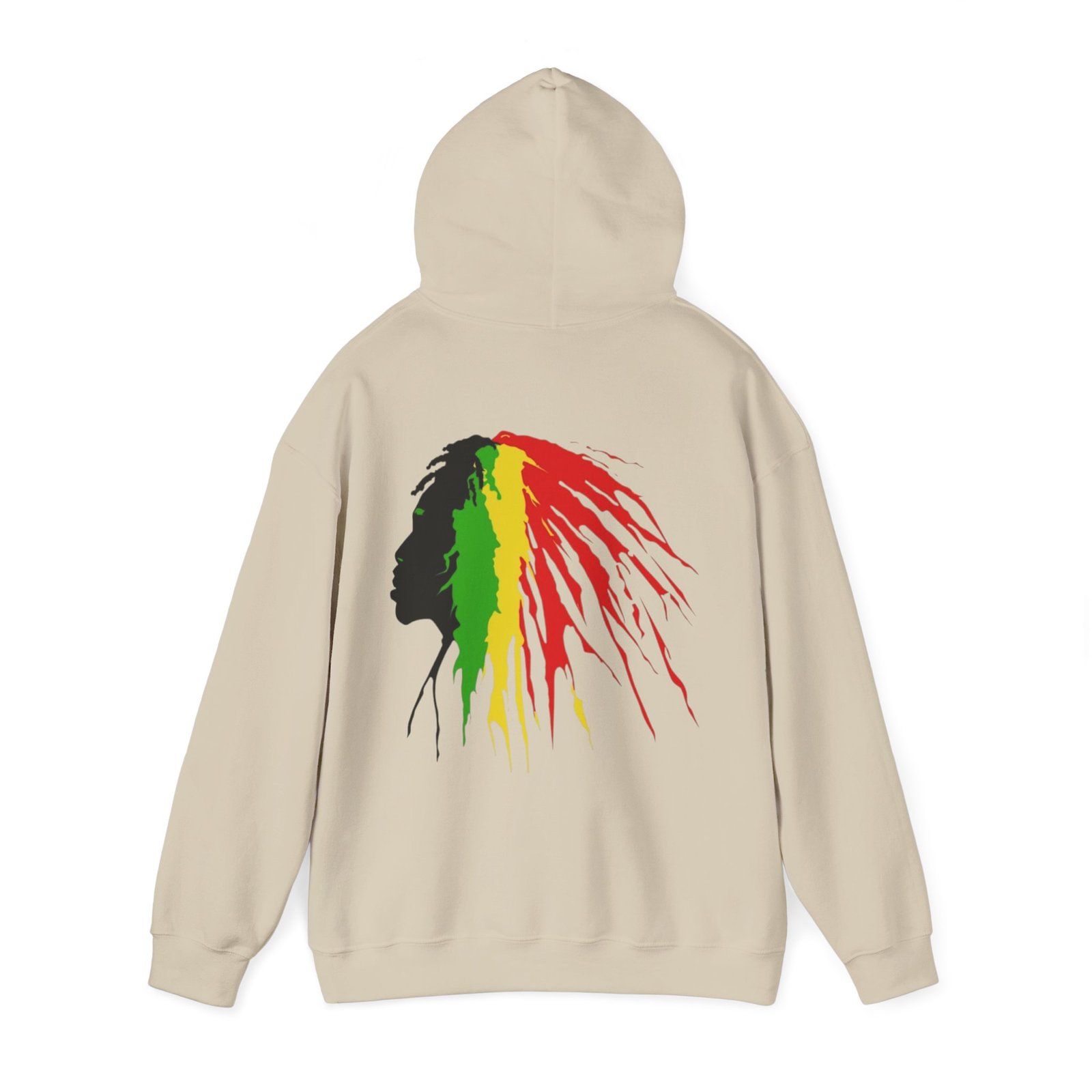 Quote Rasta Reggae Jamaica Hoodie Unisex Heavy Blend™ Hooded Sweatshirt 08 - Image 15