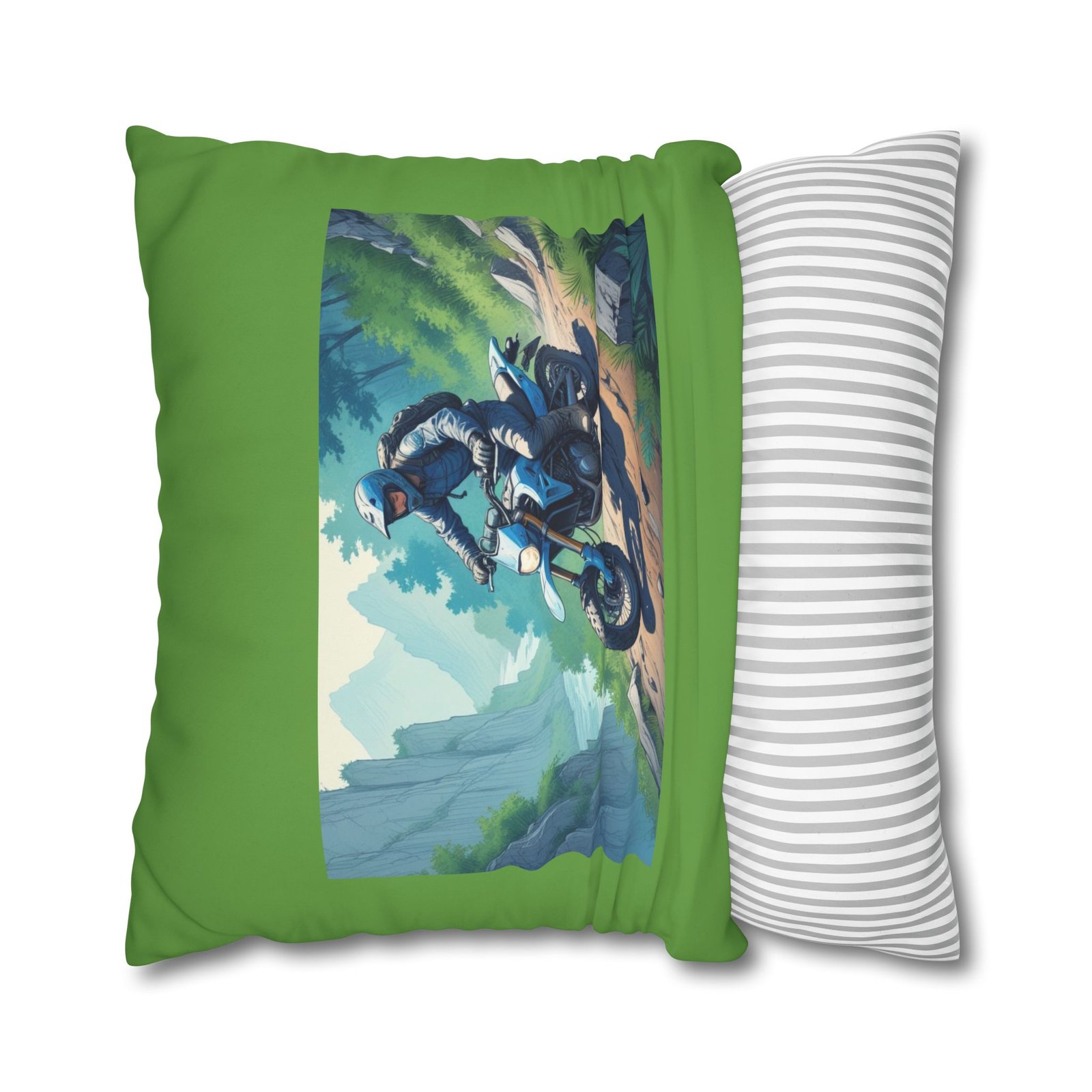Scrambling Bikes Square Poly Canvas Pillowcase - Image 18
