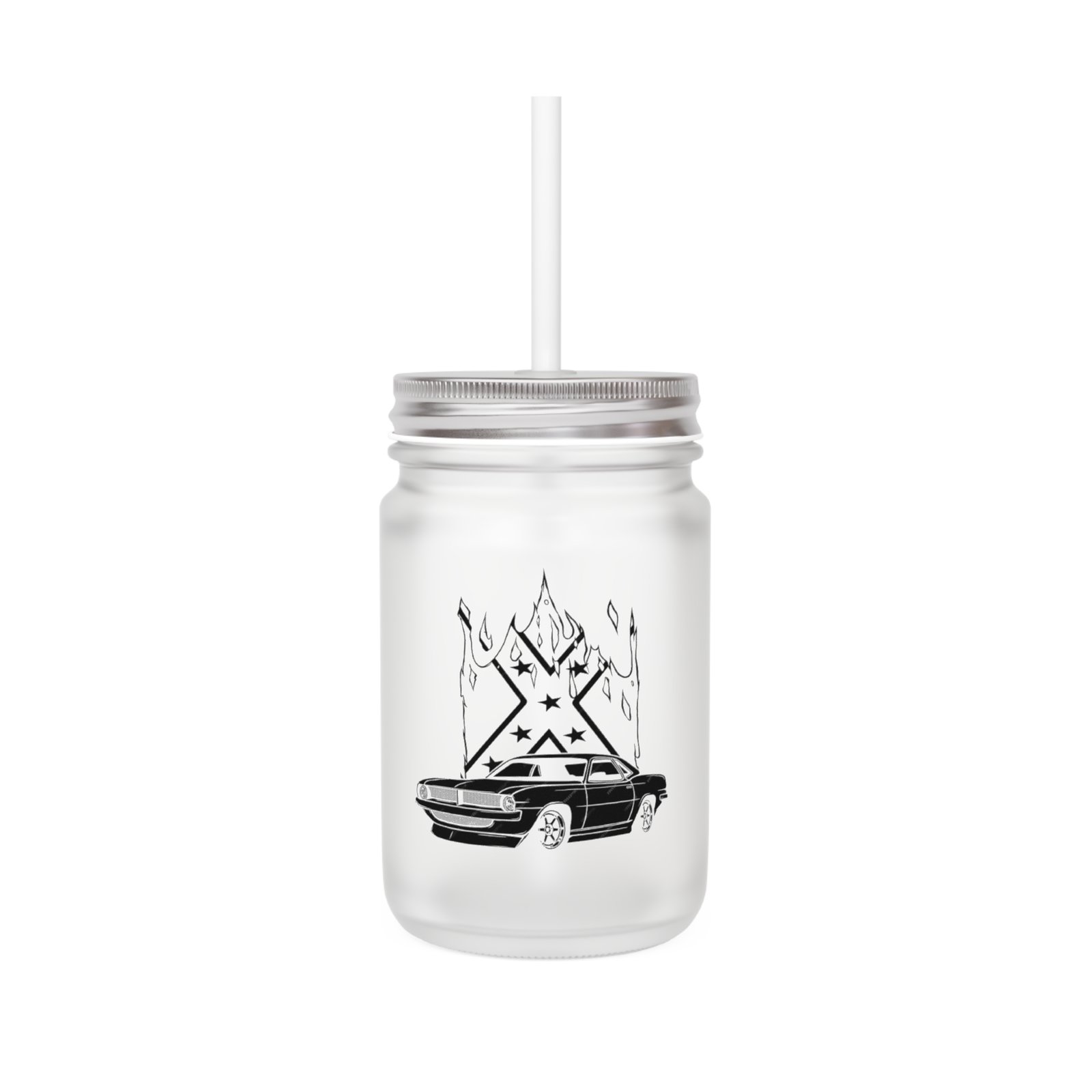 Classic Cars Mason Jar