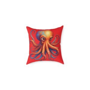 Sealife Ocean Octopus Square Poly Canvas Pillow Cushion 08