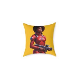 Sci- fi  Square Poly Canvas Pillow