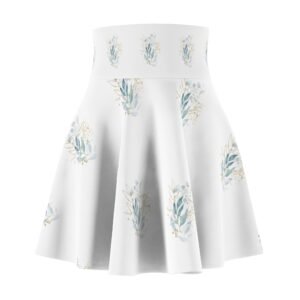 Floral Print Women's Skater Skirt - Boho Chic Style for Spring & Summer