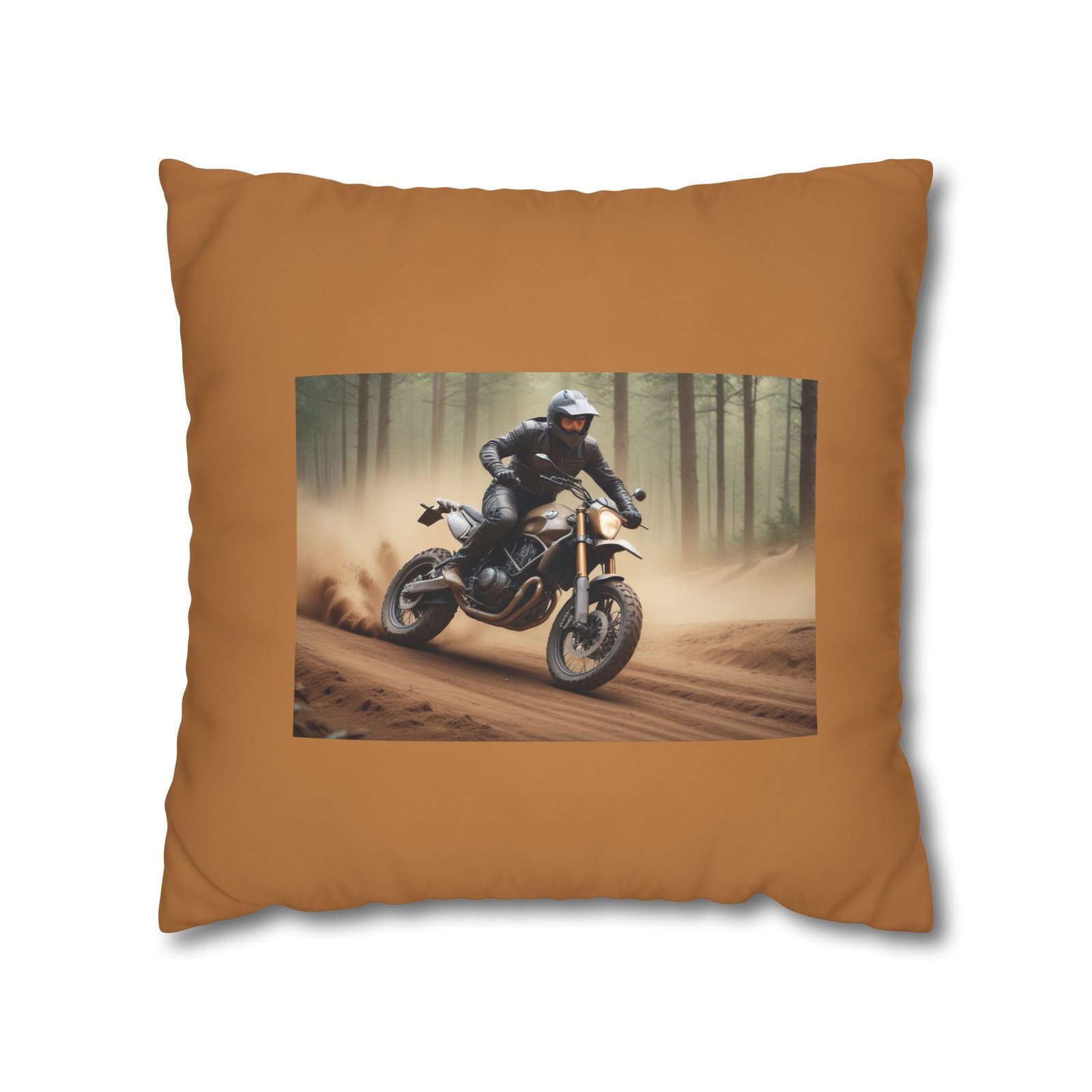 Scrambling Bikes Square Poly Canvas Pillowcase - Image 9