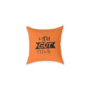Positivity Self Help Square Poly Canvas Pillow