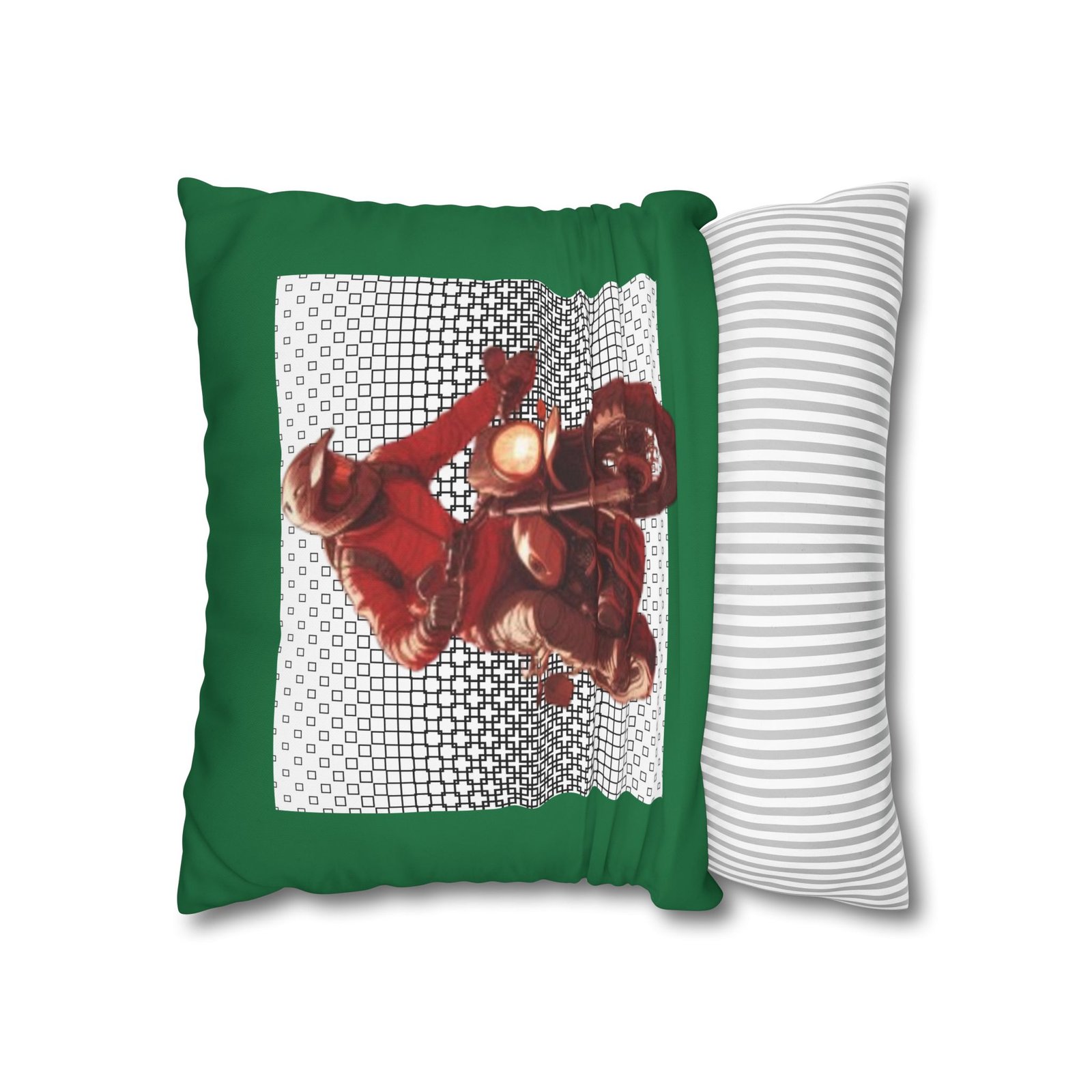 Scrambling Bikes Square Poly Canvas Pillowcase - Image 6
