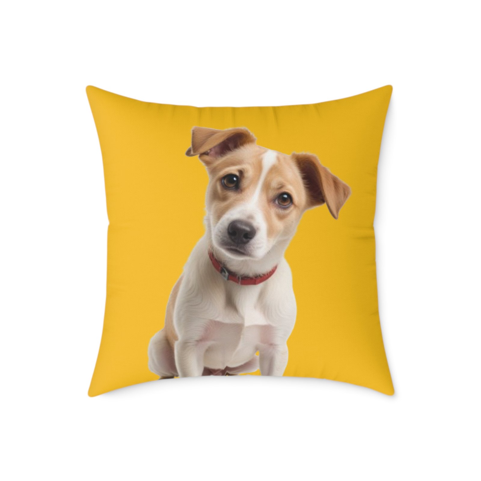 Jack Russell Square Poly Canvas Pillow - Image 13