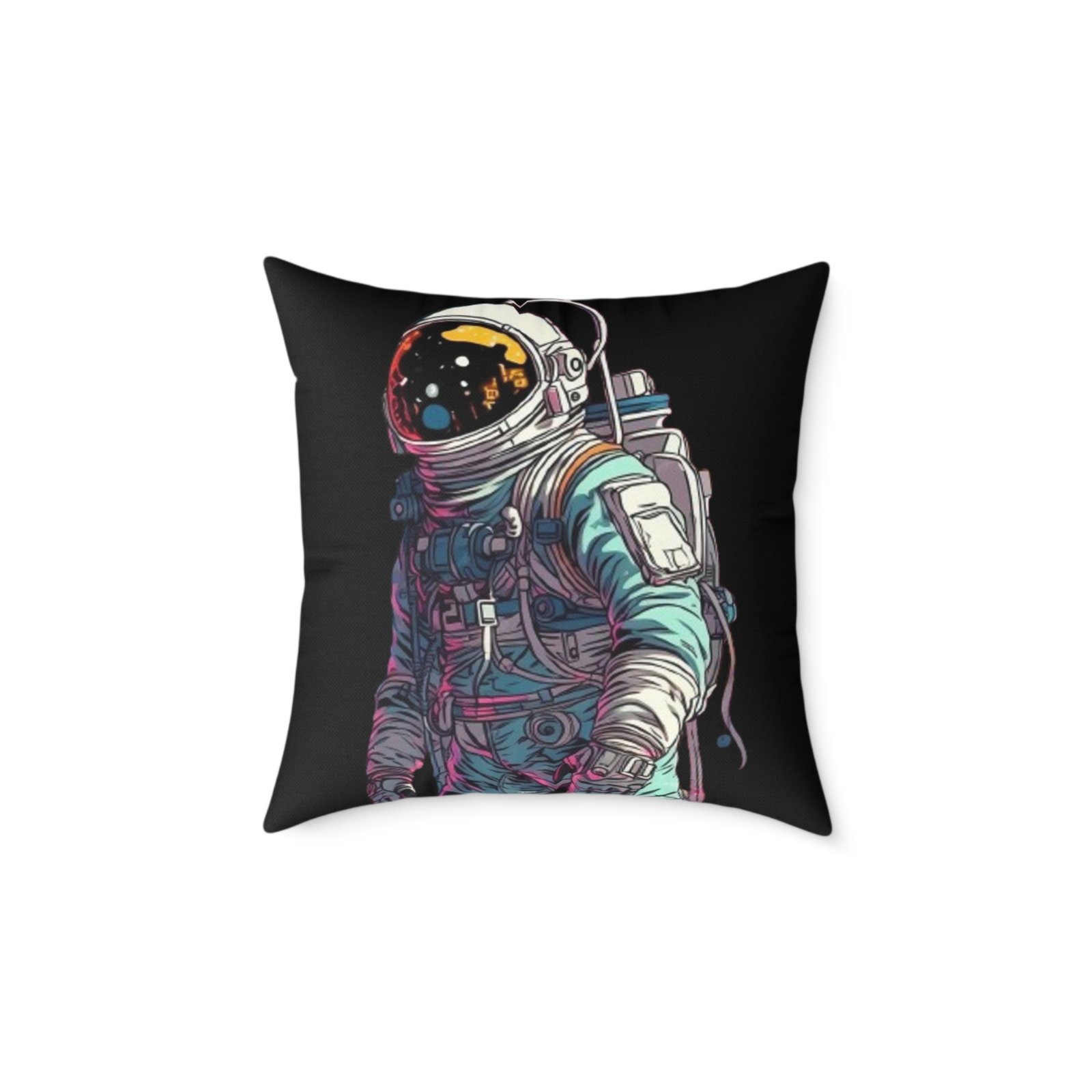 Astronaut Square Poly Canvas Pillow - Image 9
