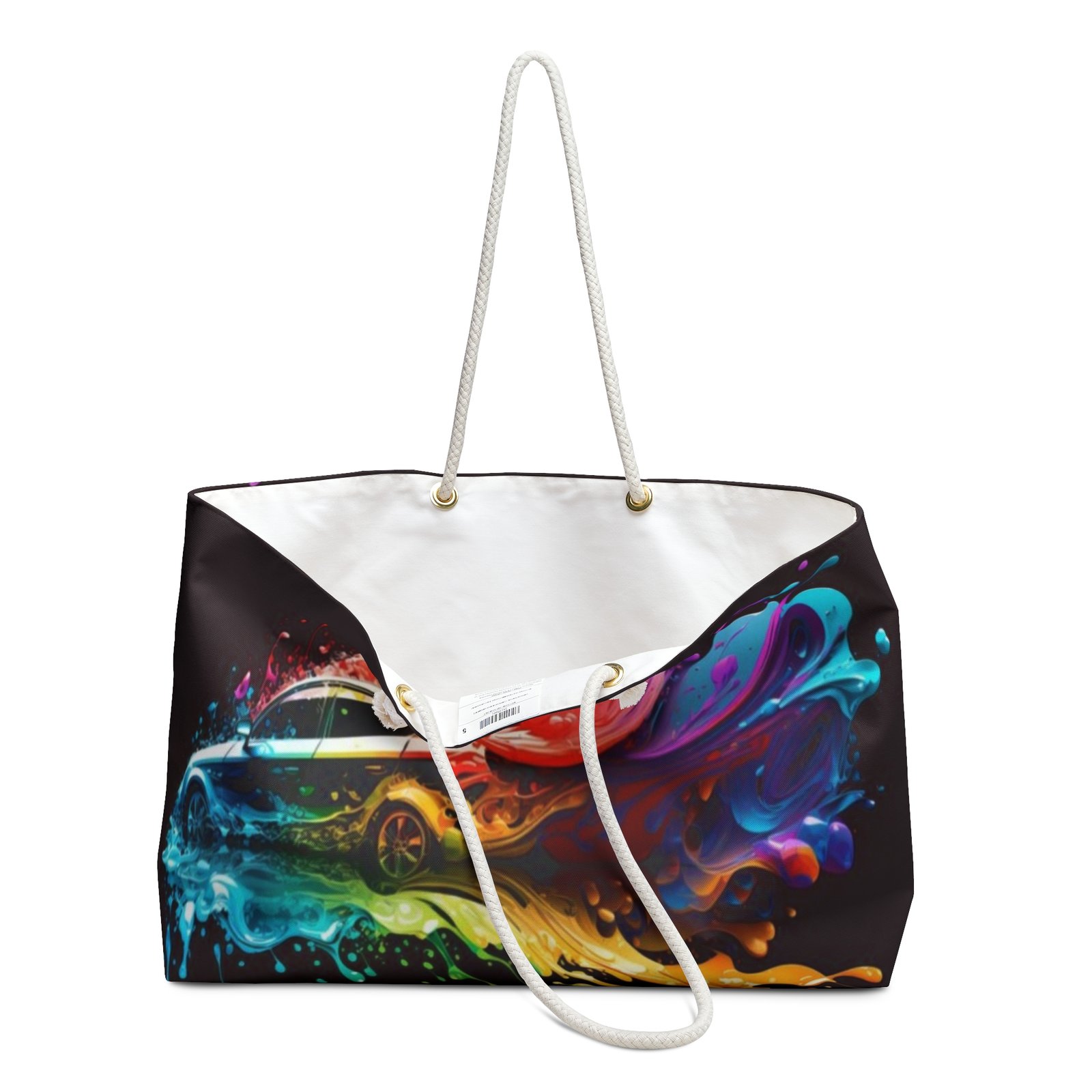 Vibrant Flash Car Style Weekender Bag - Image 3