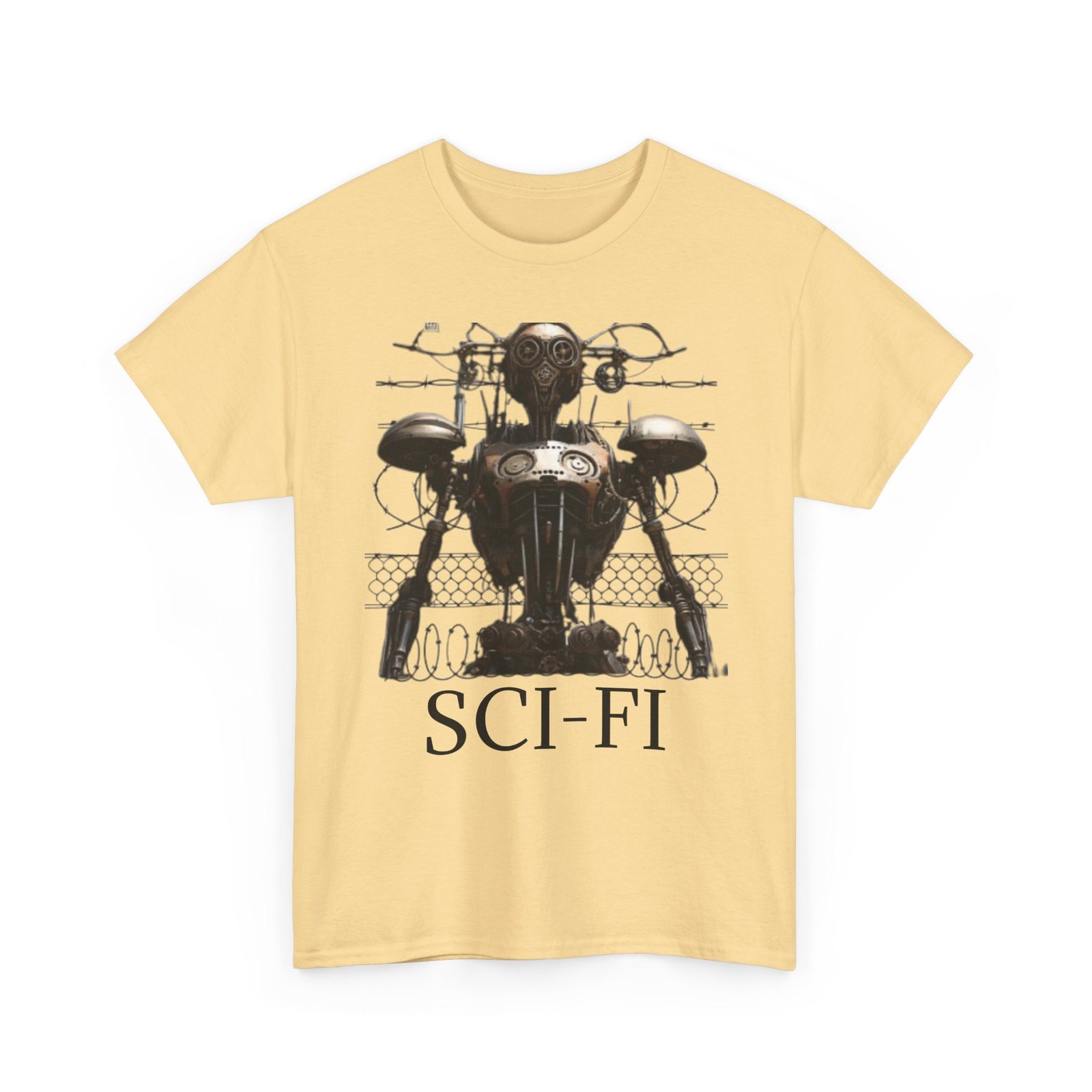Sci-Fi Robot Futuristic Tee, Unisex Cotton T-Shirt, Geeky Clothing, Perfect Gift for Sci-Fi Lovers, Casual Wear, Unique Graphic Tee - Image 19