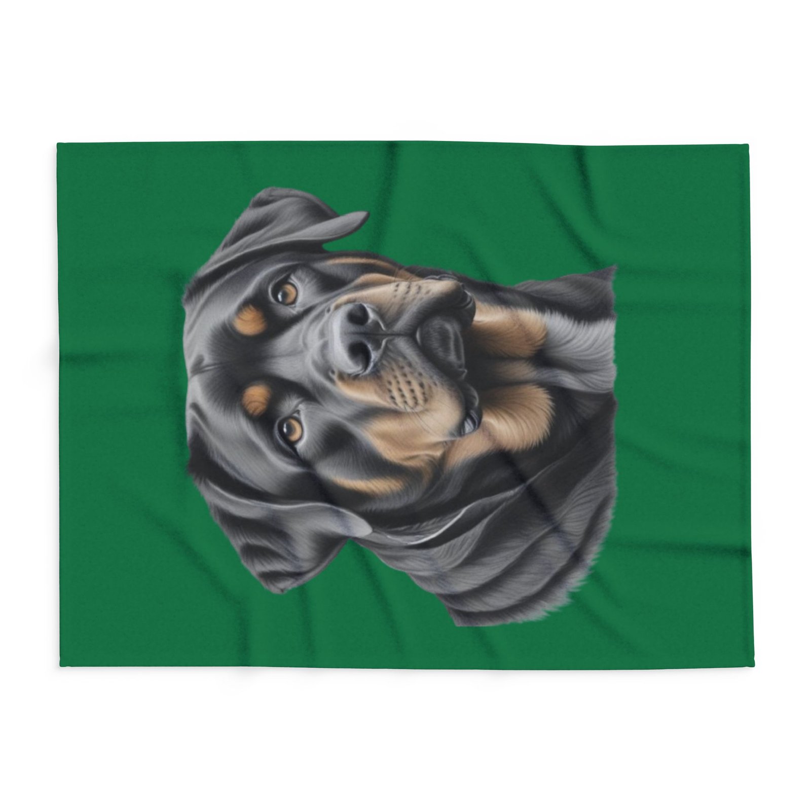 Rottweiller Puppy Arctic Fleece Blanket 08 - Image 10