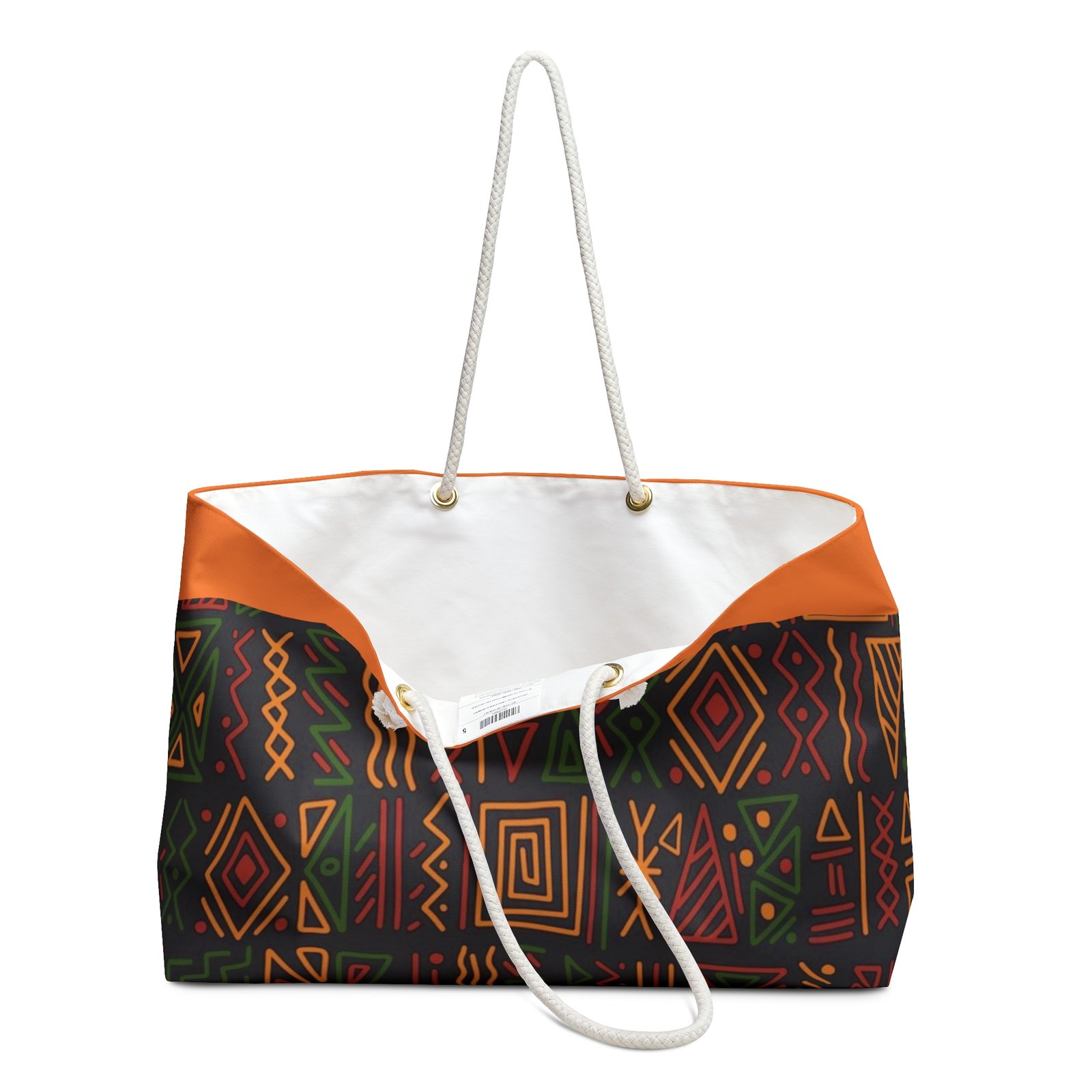 Jamaica Rasta Reggae Pattern Stylish Women Weekender Bag - Image 3