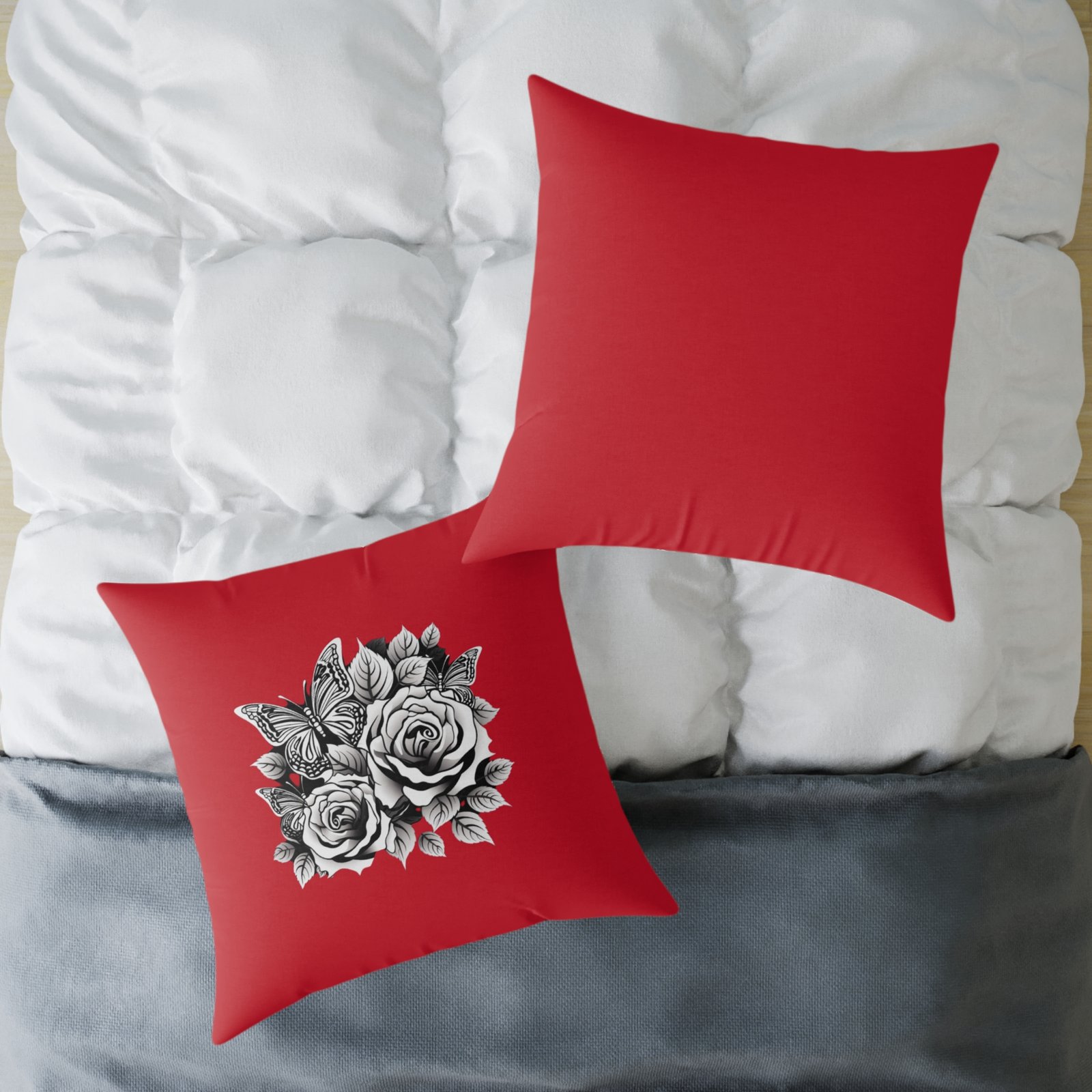 Butterfly Square Poly Canvas Pillow - Image 20