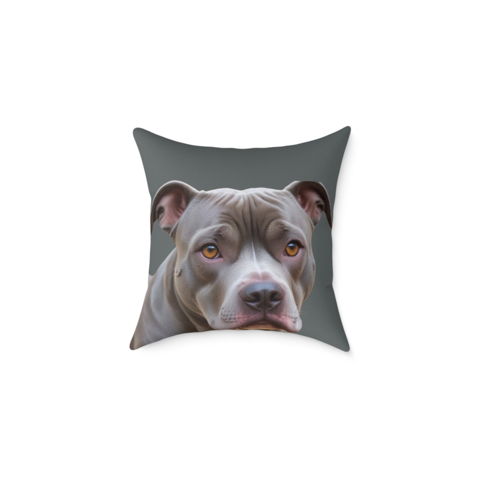 Staffordshire Bull Terrier Square Poly Canvas Pillow - Image 5