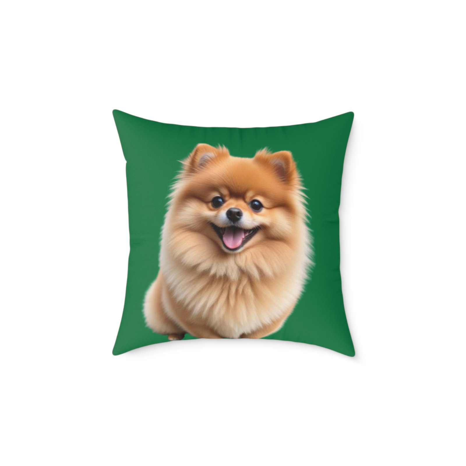Pomeranian Dog Square Poly Canvas Pillow - Image 9