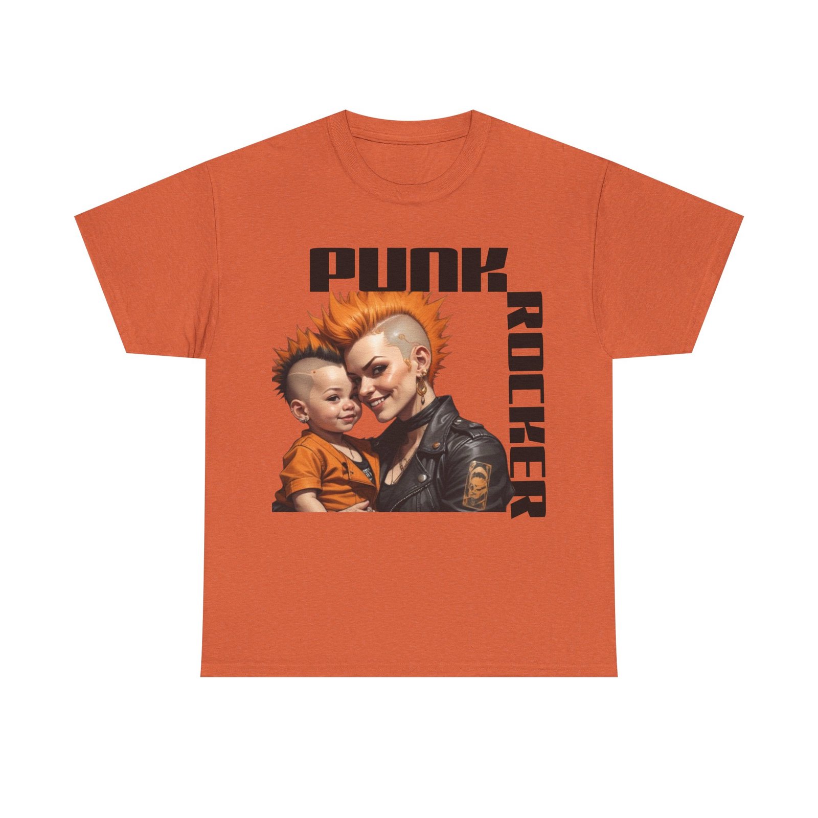 Punk Mother Daughter Father Son Grandparents Grandkids Matching Unisex Heavy Cotton Tee - Image 29