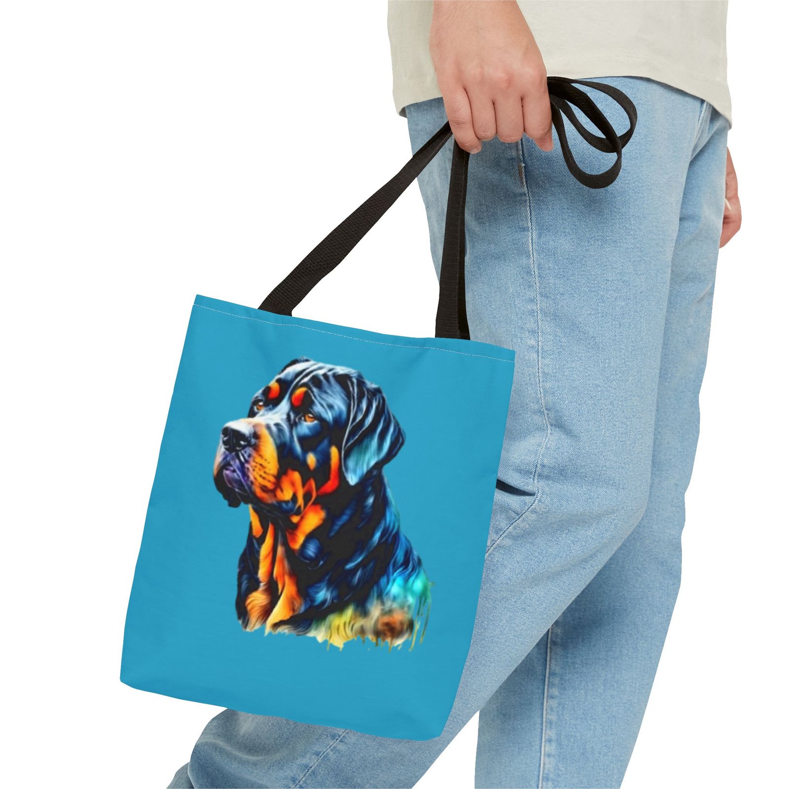 Rottweiler Dog Tote Bag - Stylish Dog Lover's Accessory - Image 3
