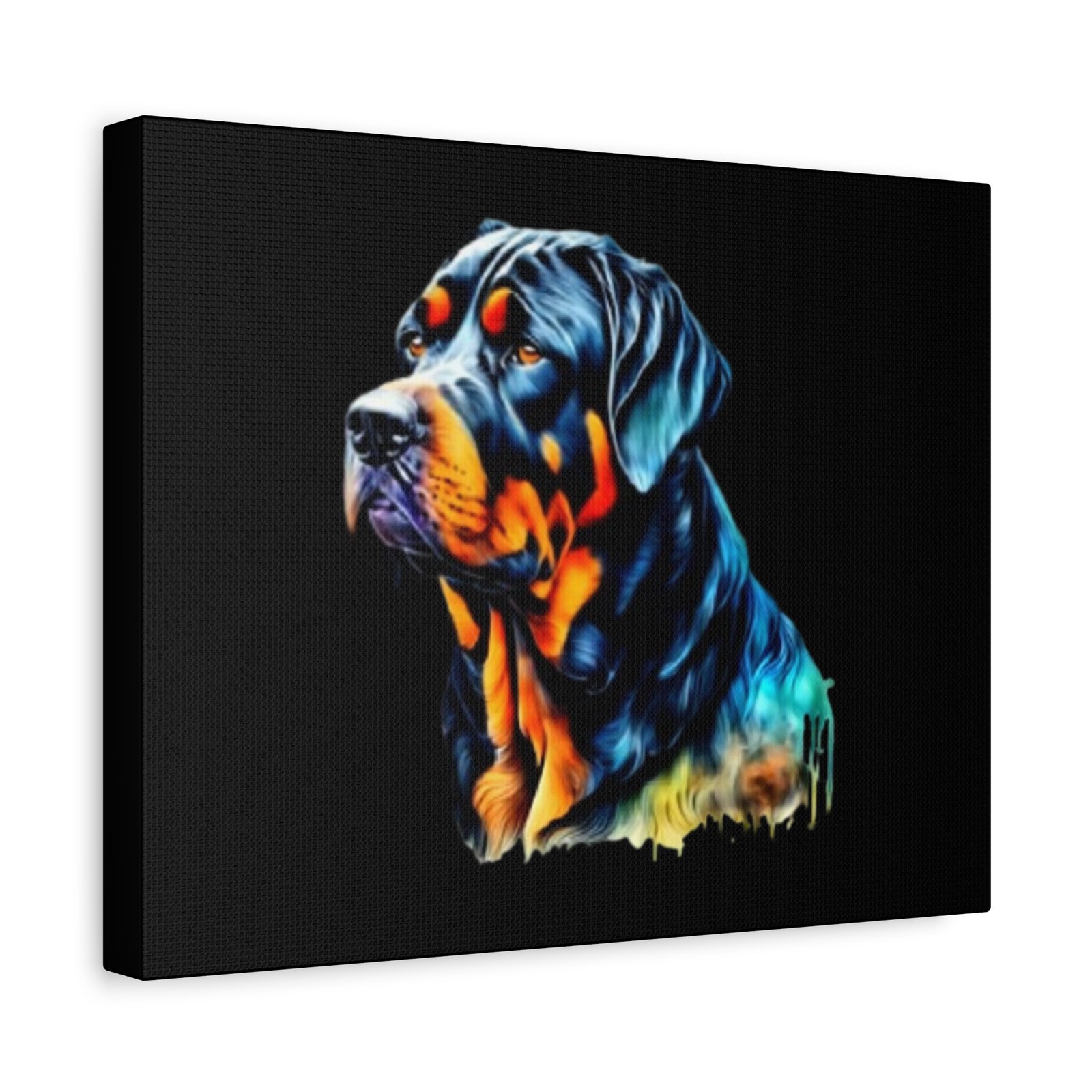 Rottweiller Dog Canvas Art - 1.25" Stretched Matte Print for Pet Lovers - Image 10