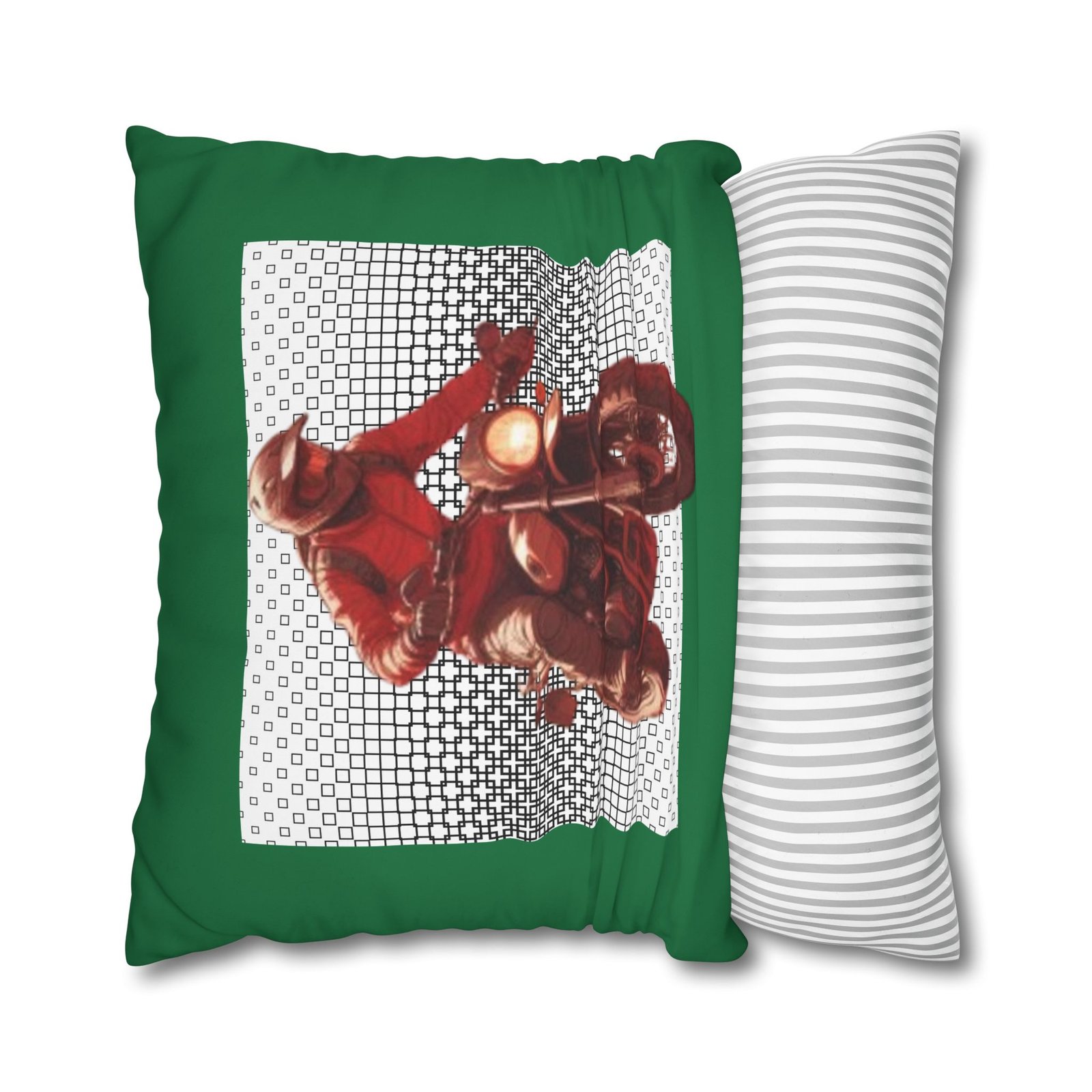 Scrambling Bikes Square Poly Canvas Pillowcase - Image 18