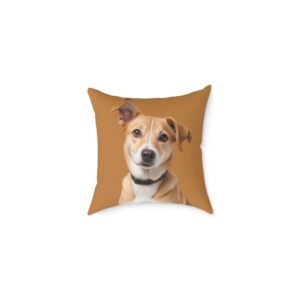 Jack Russell Square Poly Canvas Pillow