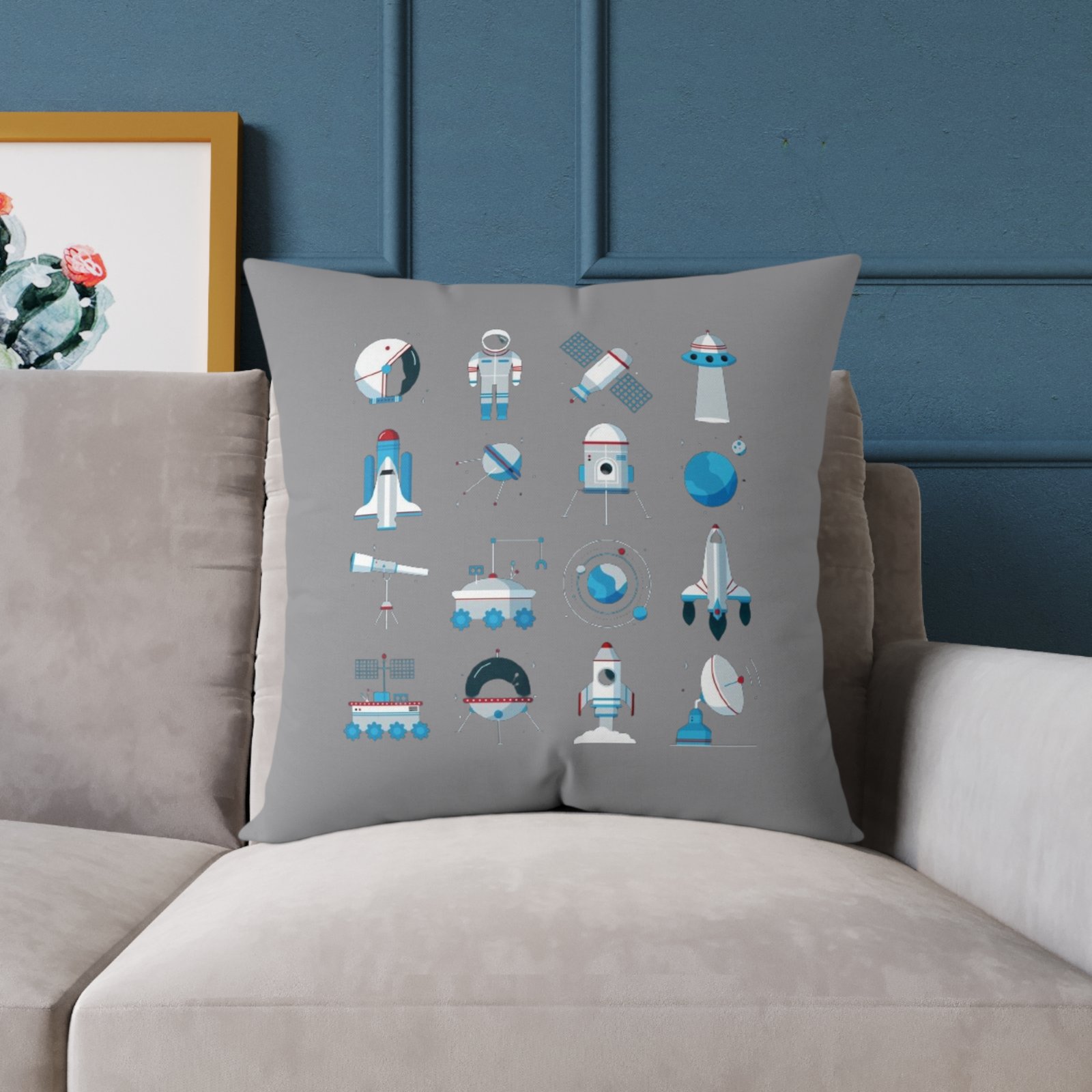 Outer Space Square Poly Canvas Pillow - Image 15