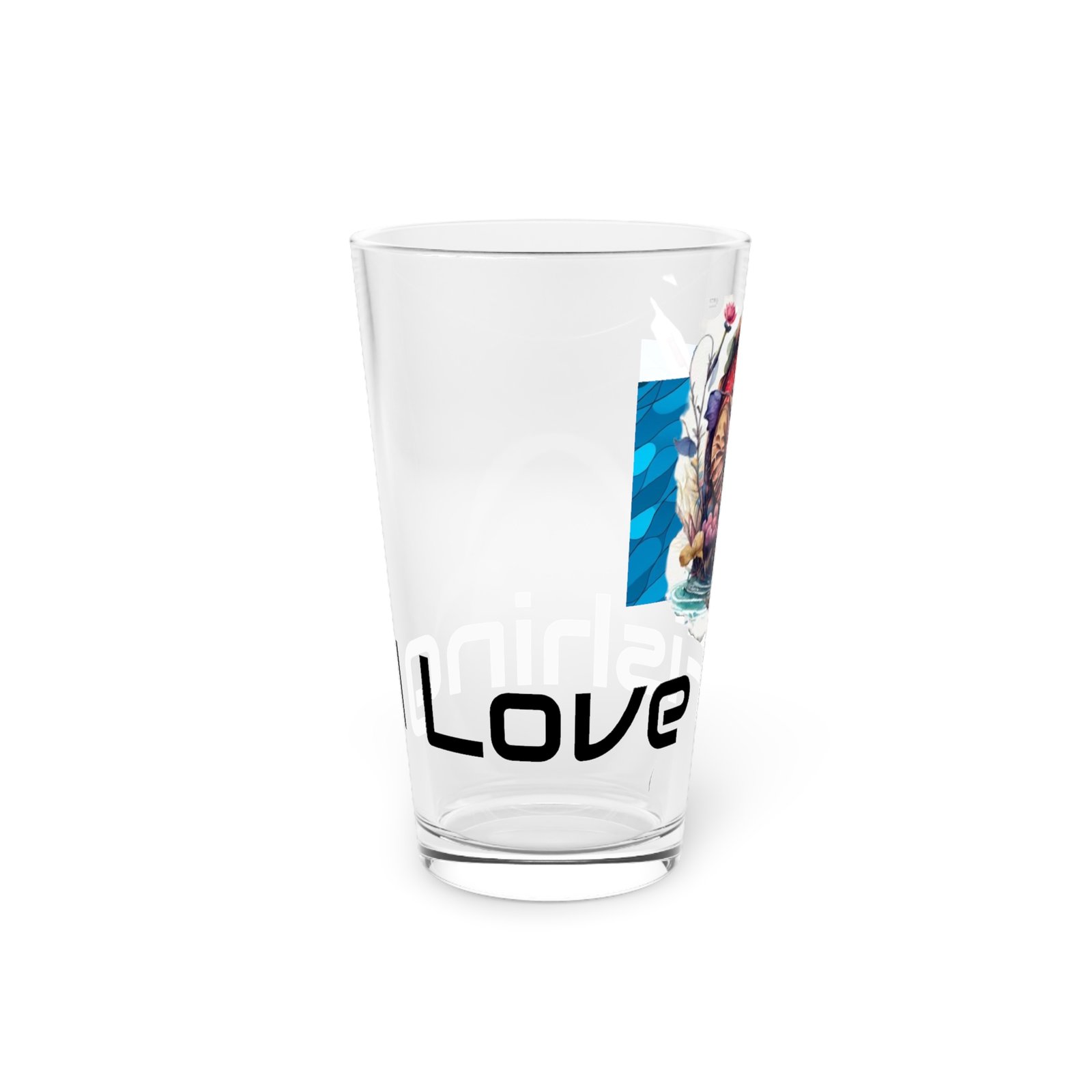 Fish Fishing Water Sports Glass Pint Glass, Unique Beer Glass, Funny Gift for Fisherman, Independence Day Drinkware, Perfect for Summer BBQs - Image 2