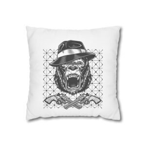 Gangster Square Poly Canvas Pillowcase